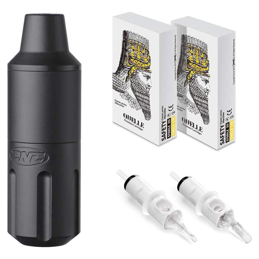 Máquina de Tatuaje Rotativa Hawink Short Pen + 40 Agujas