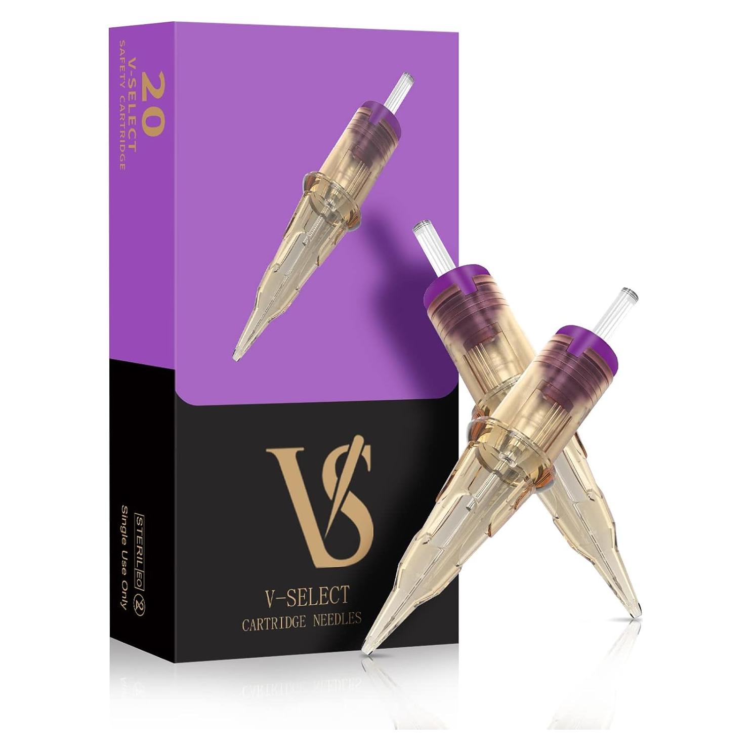 Agujas de Cartucho para Tatuaje V-SELECT 20Pcs 0.18mm 1RL