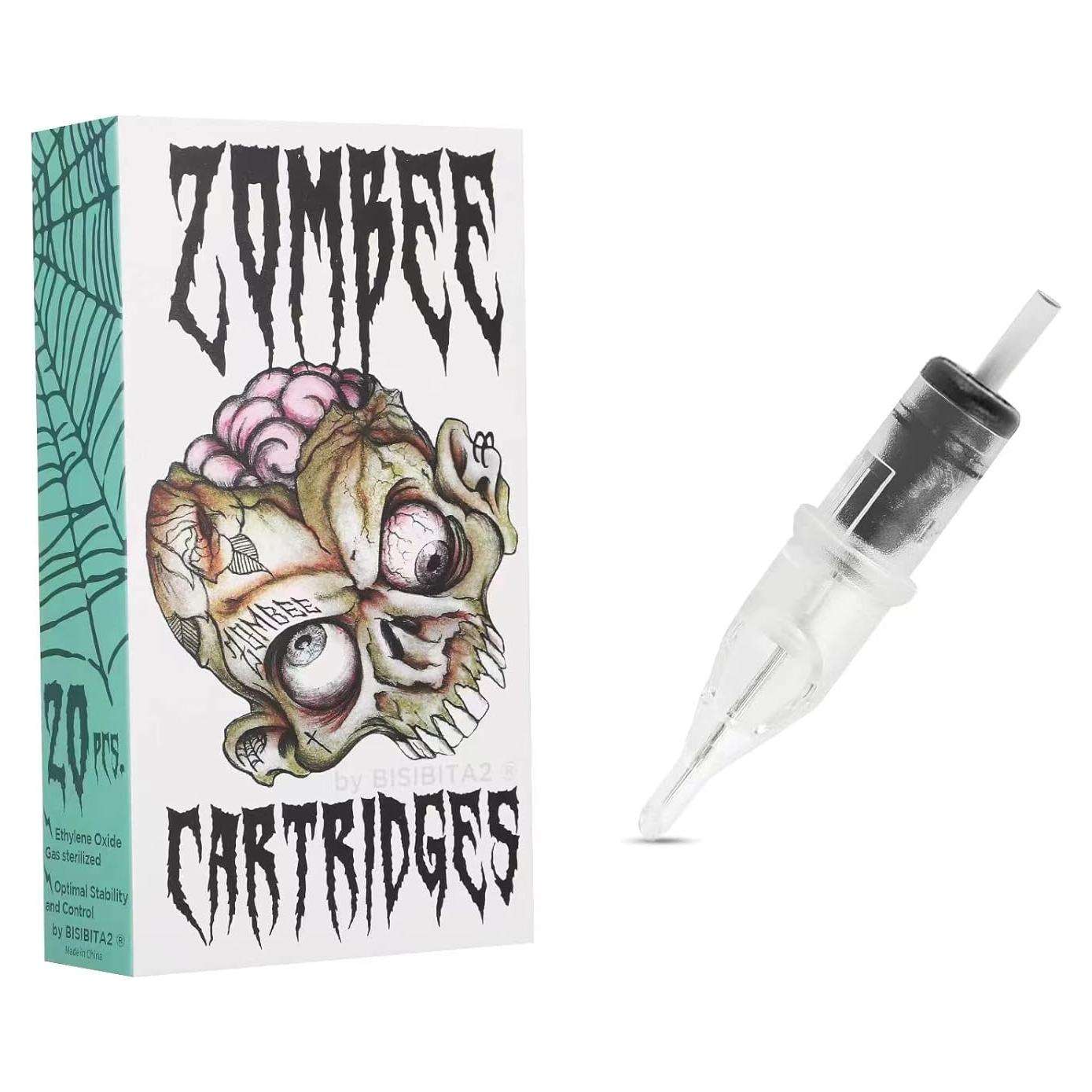 Cartucho de Aguja de Tatuaje Desechable BISIBITA2 Zombee 20 Pcs