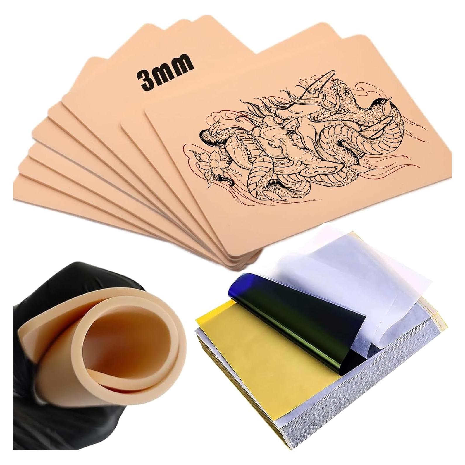 Kit de Práctica de Tatuaje Judero 20 Piezas Piel y Papel