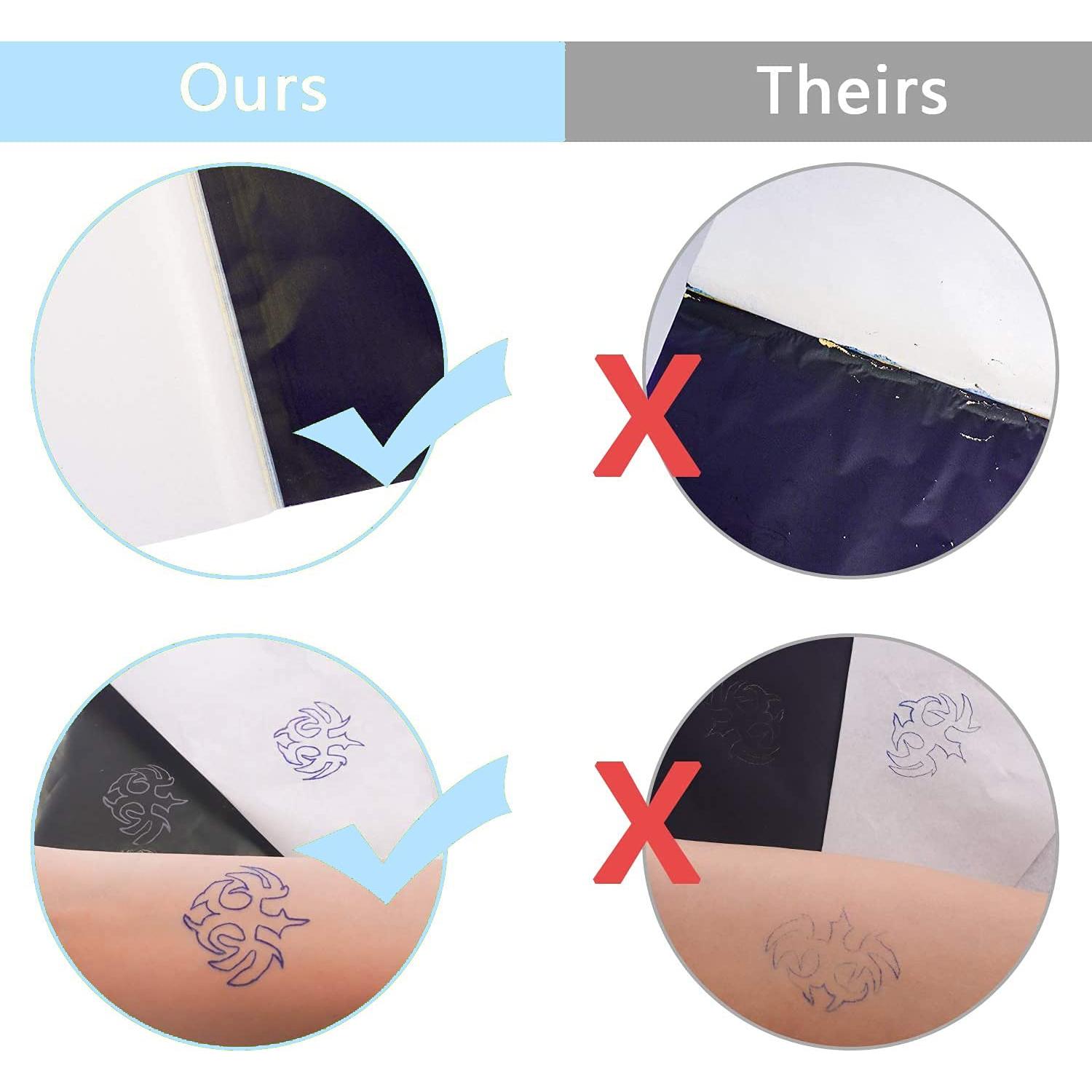 Papel de Transferencia de Tatuaje UPTATSUPPLY 100 Hojas A4