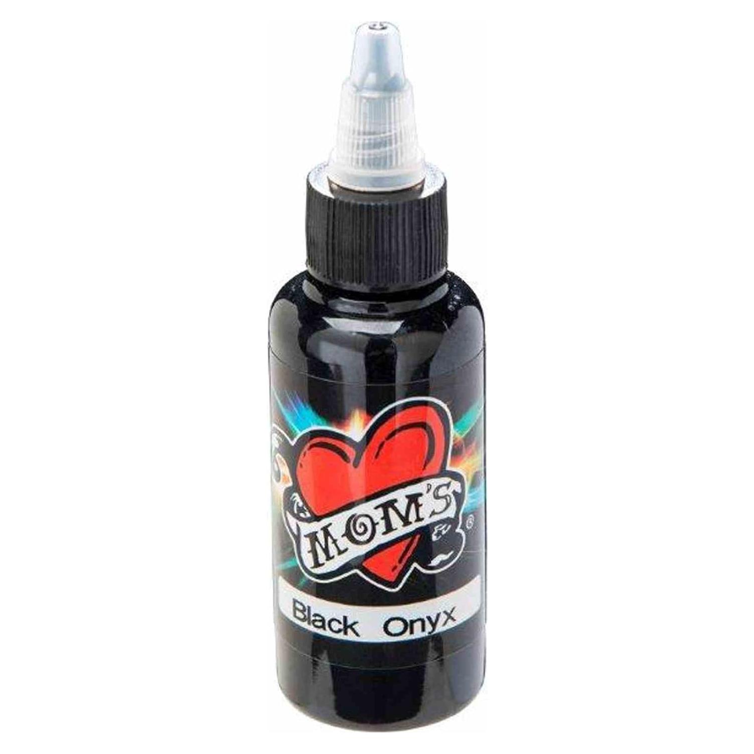 Tinta de Tatuaje MOM'S Ónix Negro 29.57 ml - Duradera y Vibrante