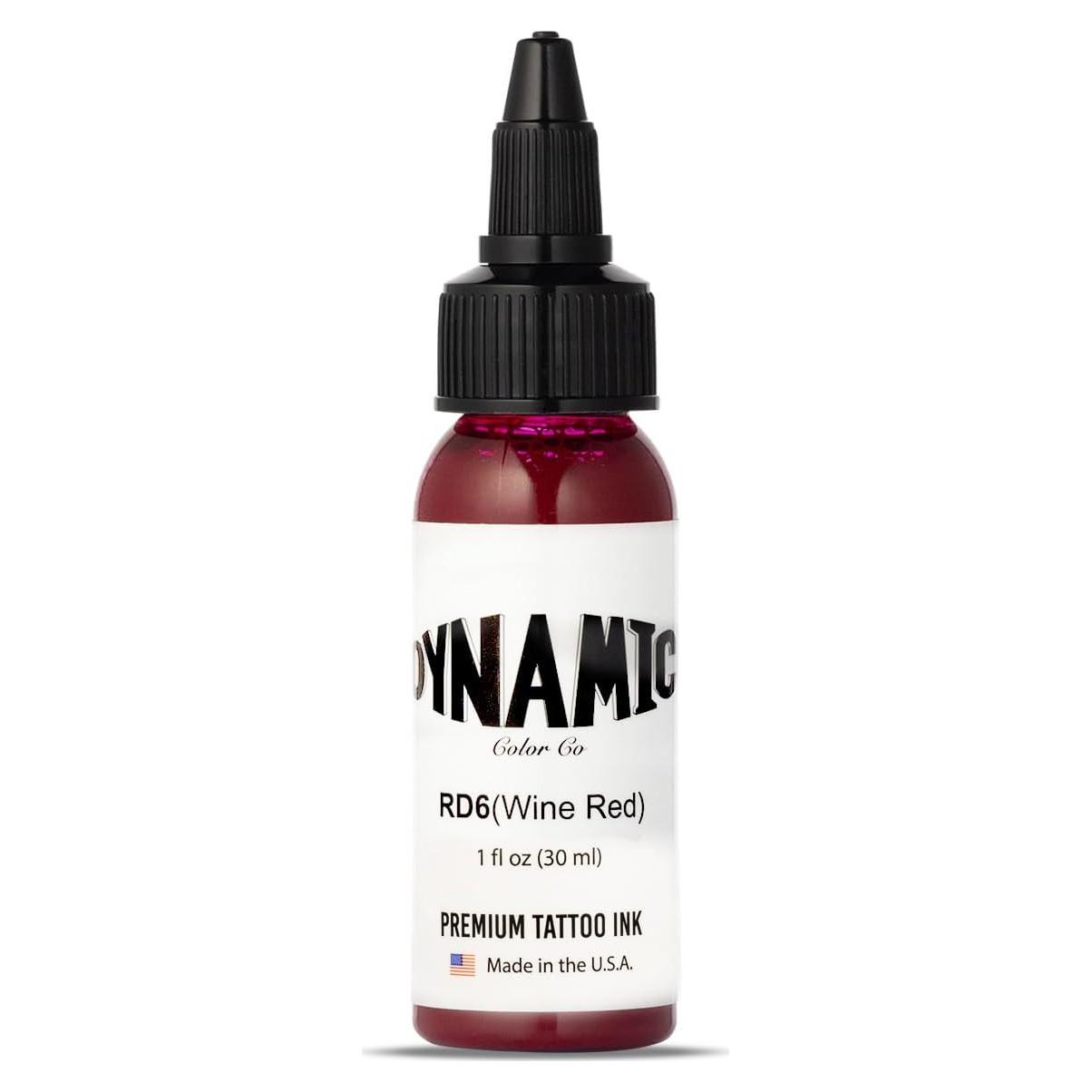 Tinta para Tatuajes Dynamic Color Co Rojo Vino 30ml Vegana