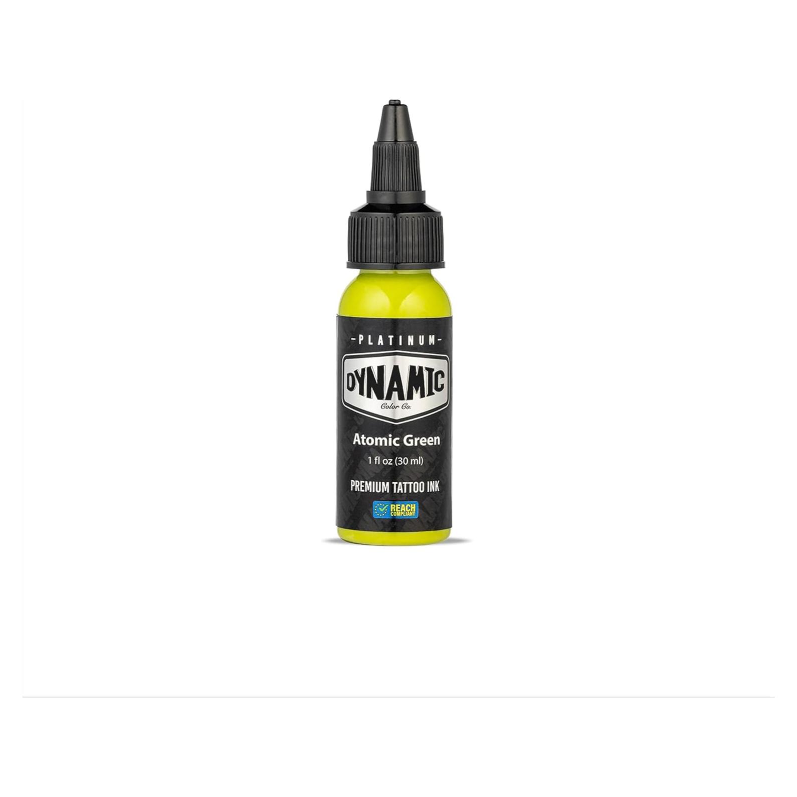 Tinta de Tatuaje Dynamic Color Co Platinum 30 ml Verde Atomic