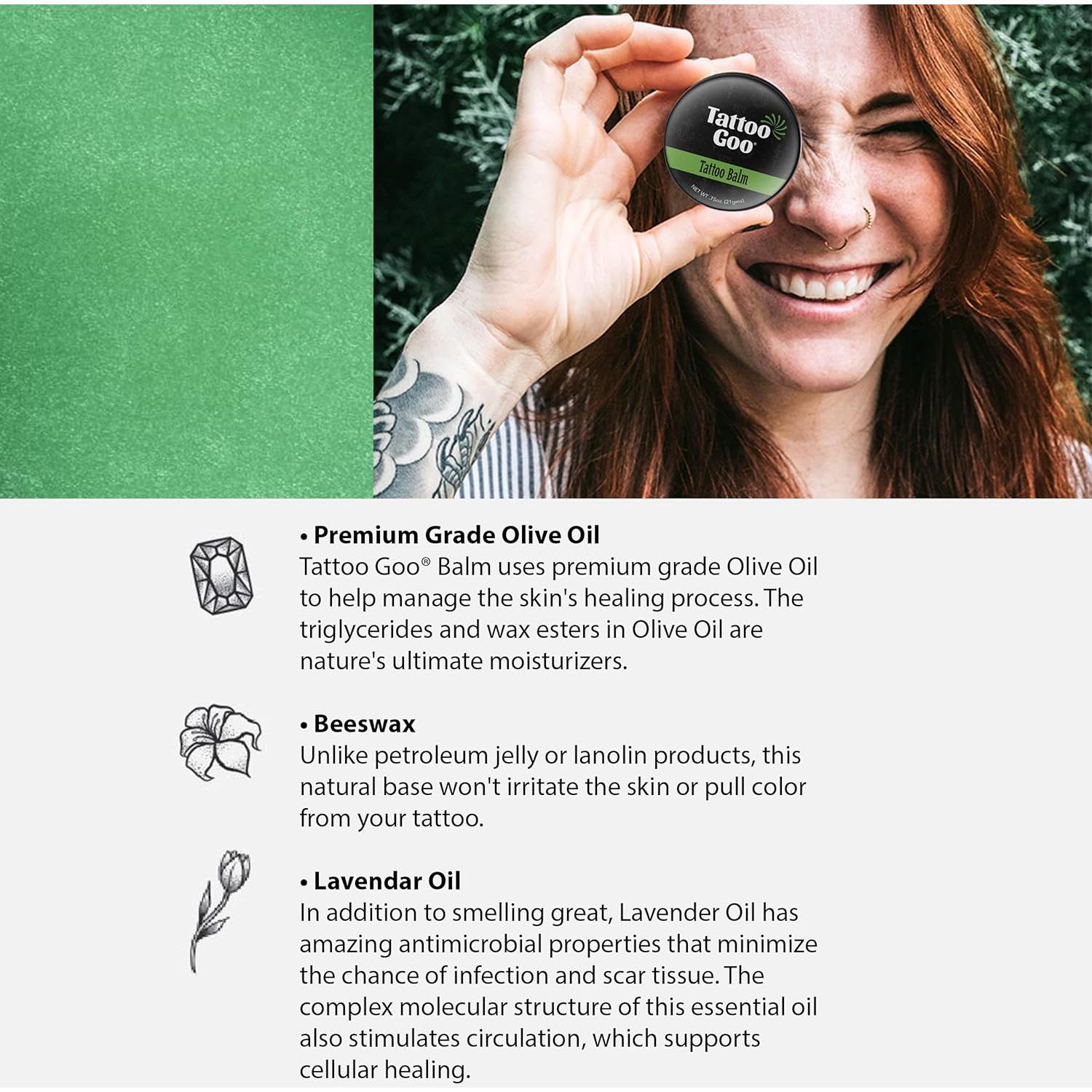 Tattoo Goo Balsamo Natural Cuidado Tatuajes 9.07g