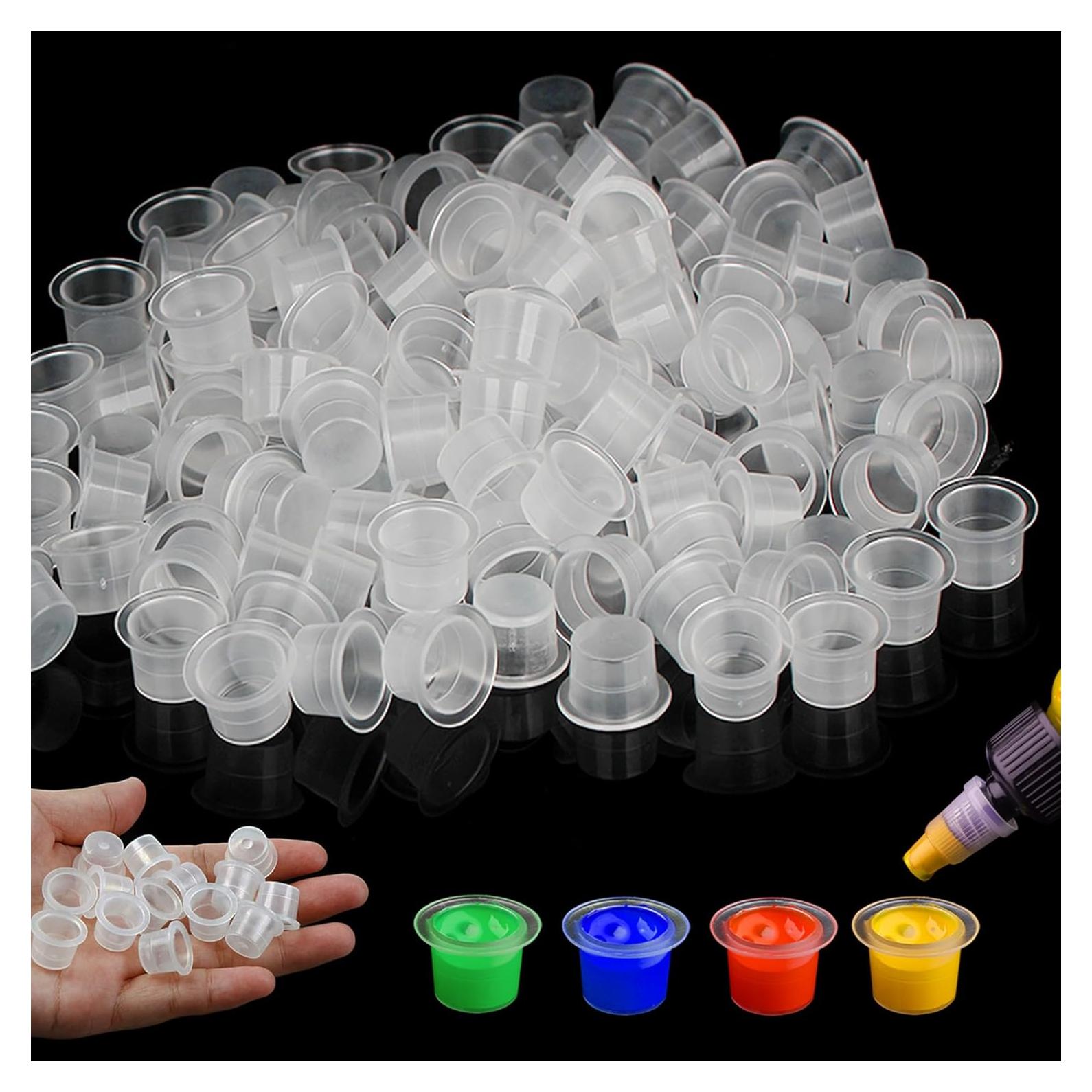 Tazas de Tinta de Tatuaje Rayyl - 300PCS Mezcladas #9 #13 #16