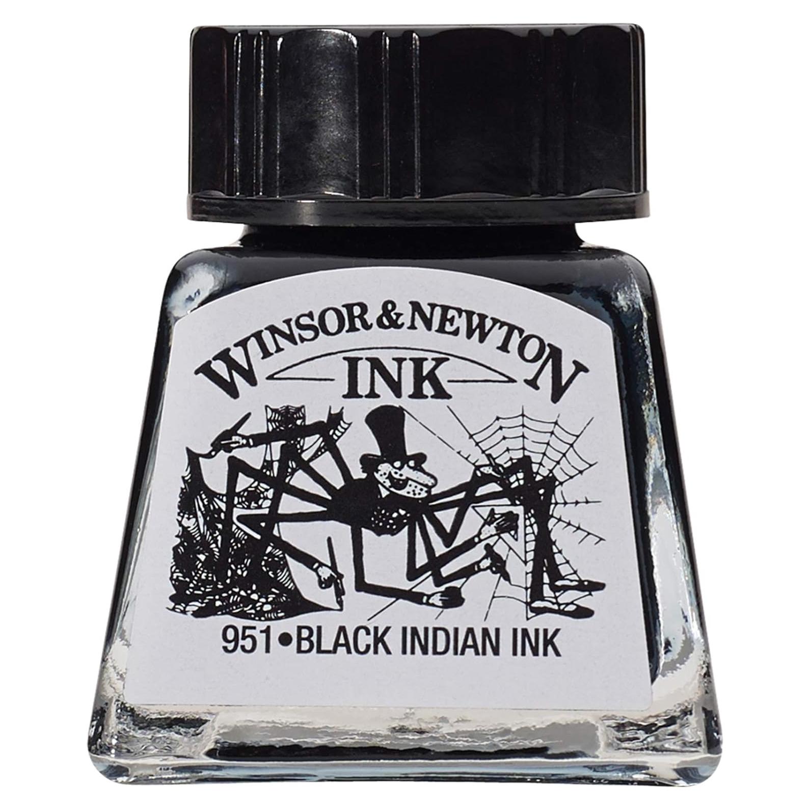 Tinta para Dibujo Winsor & Newton Negra 14ml