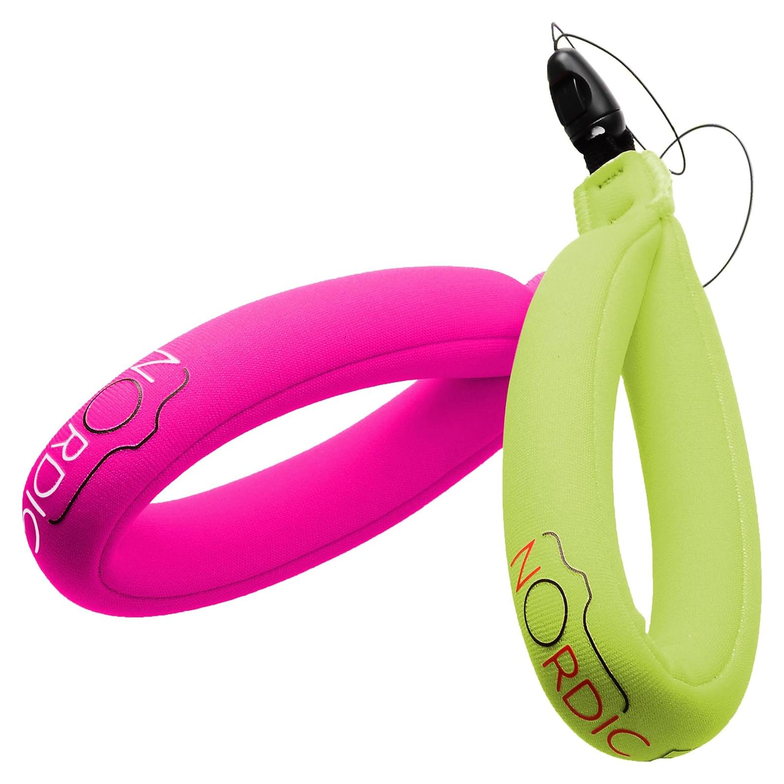 Flotador de Cámara Impermeable - Correa Flotante Rosa y Verde