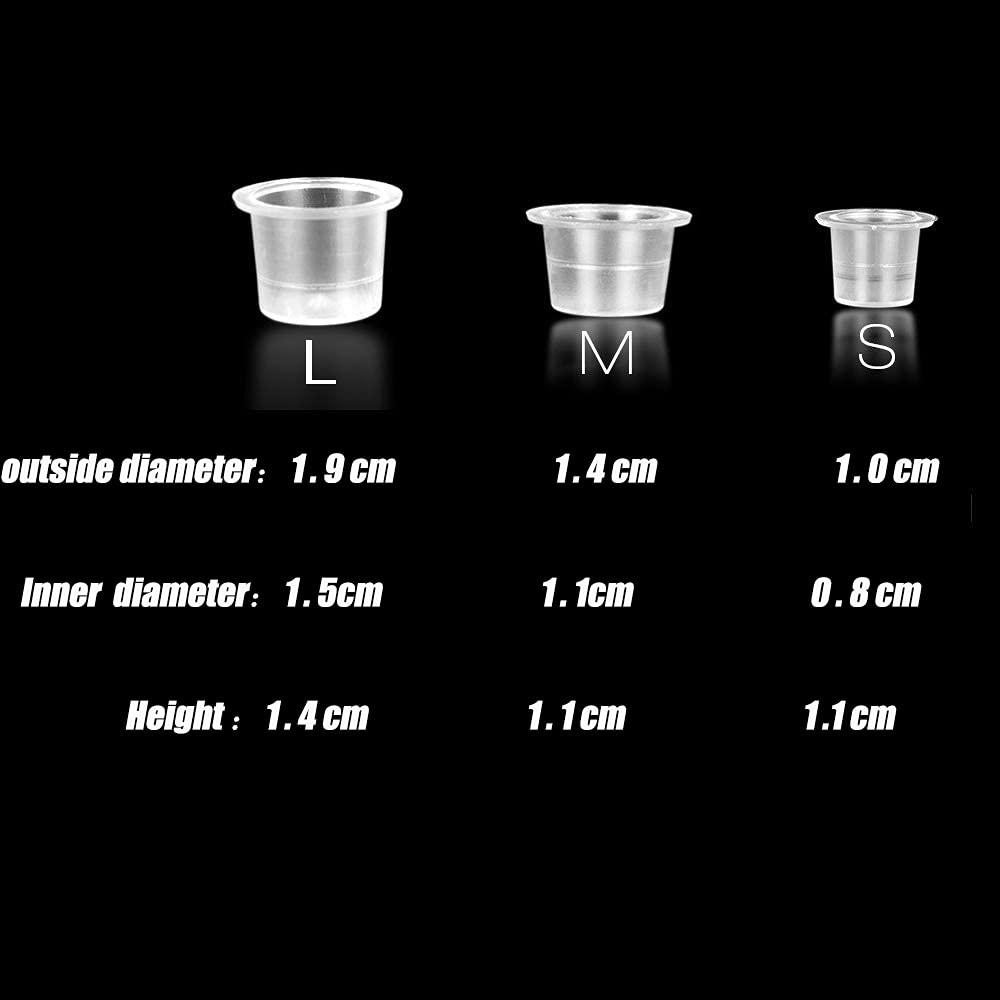 Tazas de Tinta para Tatuajes Jconly - 1000 Piezas Pequeñas