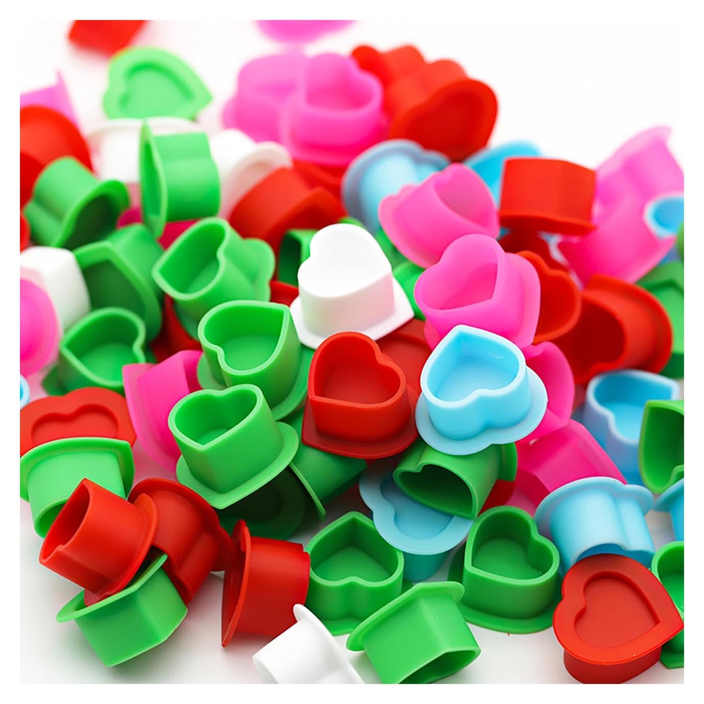 Tazas de Tinta para Tatuajes MO MOLONG 200 Pcs Silicona Colores