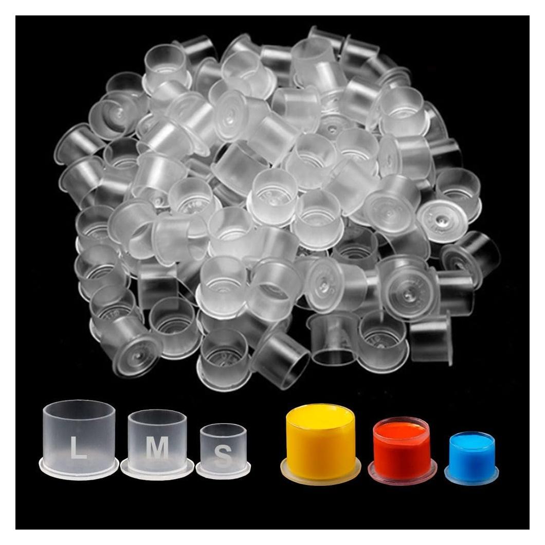 Tazas de Tinta para Tatuajes Gakonp 500pcs Tamaños Mixtos