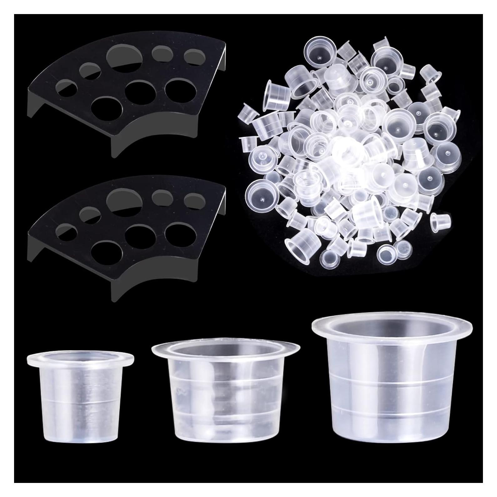 Tazas de Tinta para Tatuajes UPTATSUPPLY 300 Pcs Mixto