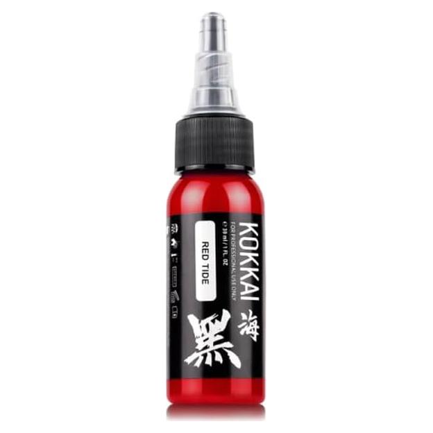 Tinta para Tatuajes Kokkai Sumi Marea Roja 28.35 g Vegana