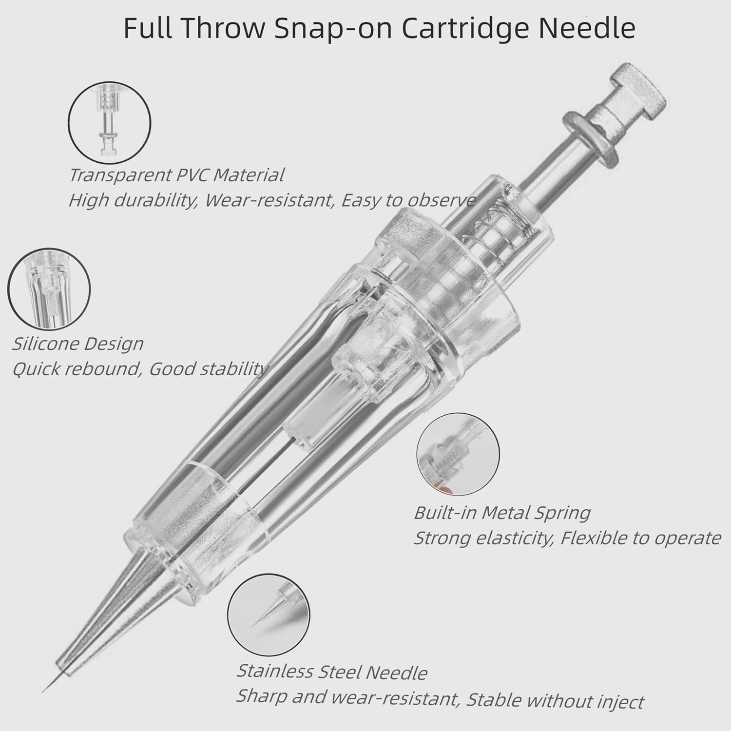 Agujas PMU Desechables 10 PCS 1P/1R para Microblading