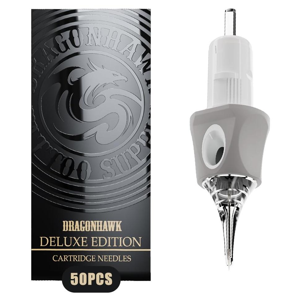Cartuchos de Agujas de Tatuaje Dragonhawk Glide 50 Unidades 1003RL