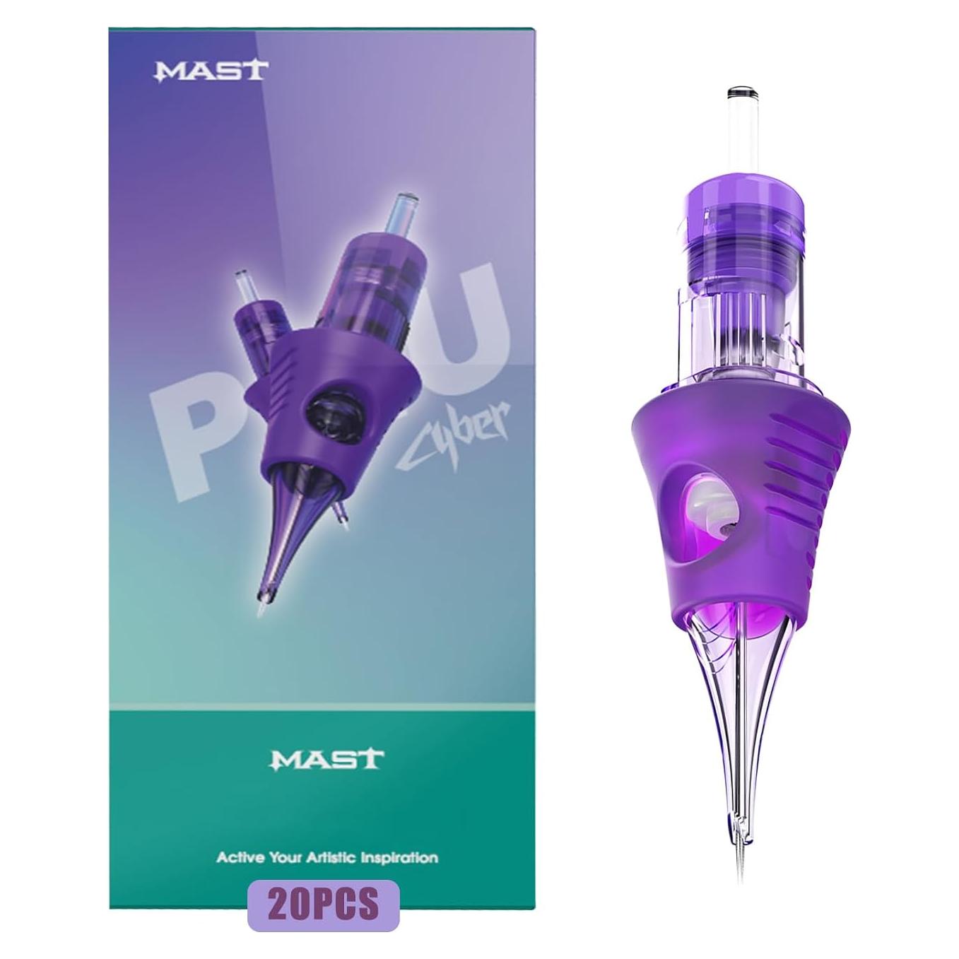 Cartuchos de Agujas de Tatuaje Mast Cyber 1001RL - 20 Piezas