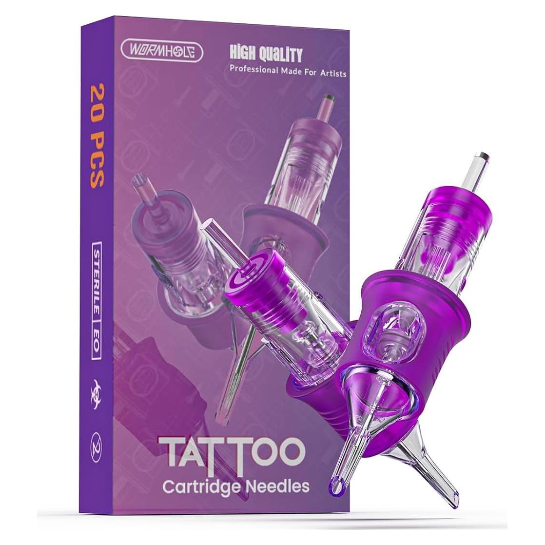Agujas de Cartucho de Tatuaje Wormhole 20pcs 3RL Desechables