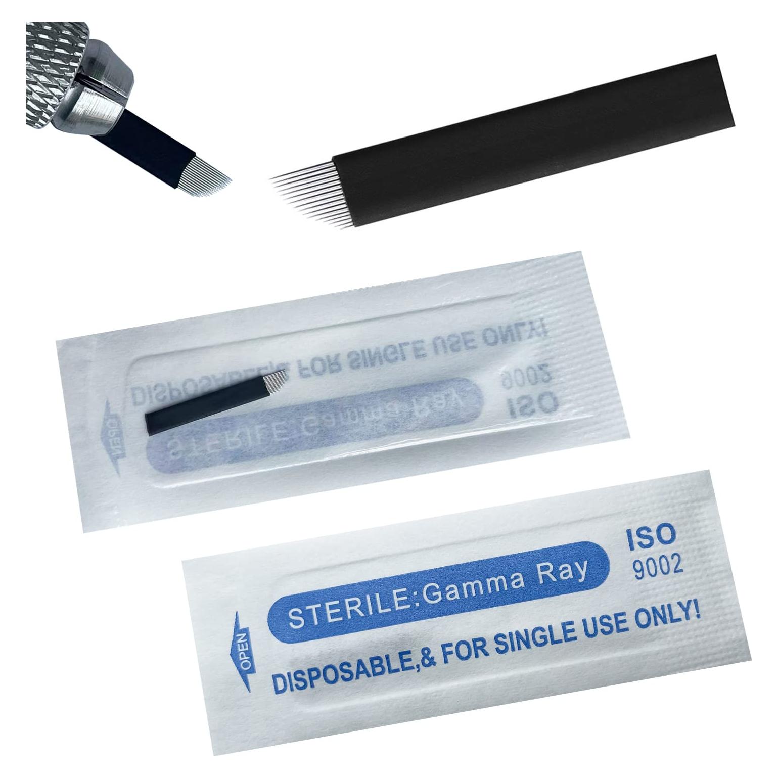 Agujas Microblading WOLAYI S16 30 Pcs 0.18mm Acero Inoxidable