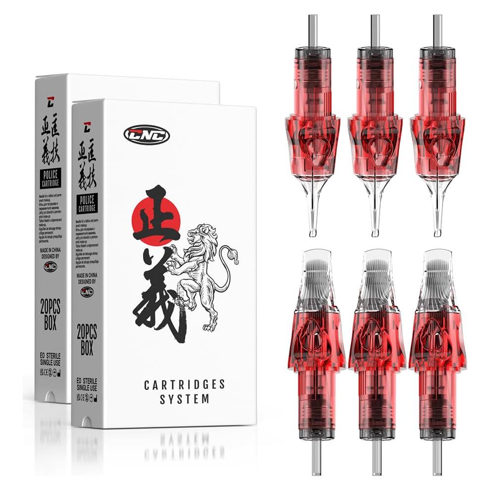 Cartuchos de Agujas de Tatuaje CNC 40pcs #10 Bugpin 3RL-15RM