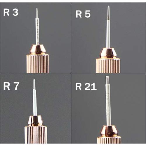 Agujas de Microblading desechables YM R3 R5 R7 R21 - Paquete 100