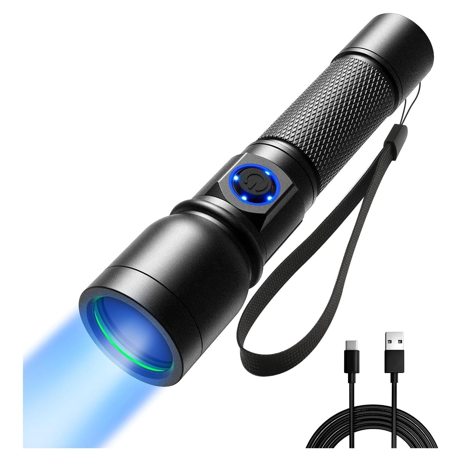 Linterna UV Consciot U20 Recargable 365nm para Detección de Manchas