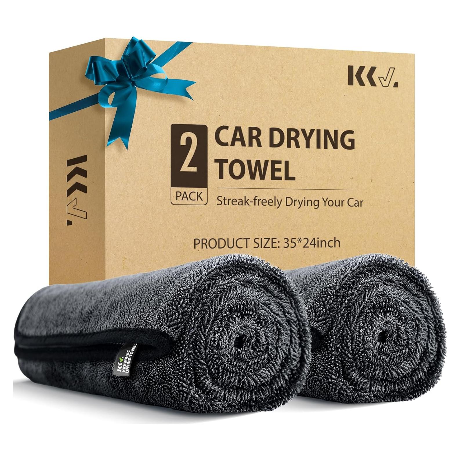 Toallas de Microfibra KKV 2 Piezas 89x61cm Ultra Absorbentes