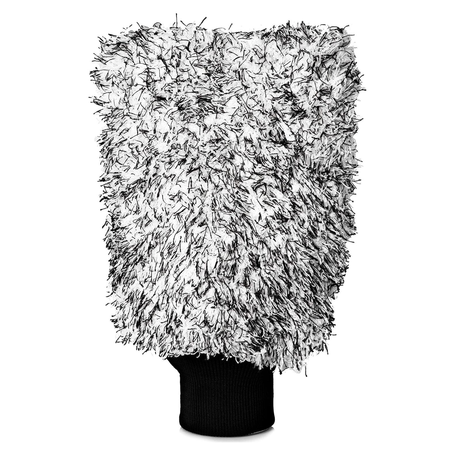 Mitón de Lavado de Microfibra Adam's Polishes 100% Gris 1 Unidad