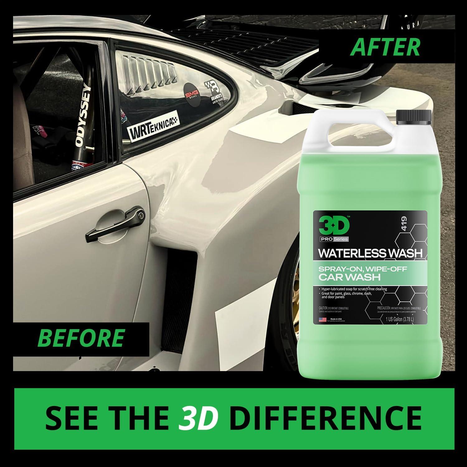 Lavado de Auto Sin Agua 3D 3.78L - Spray Detallador Premium