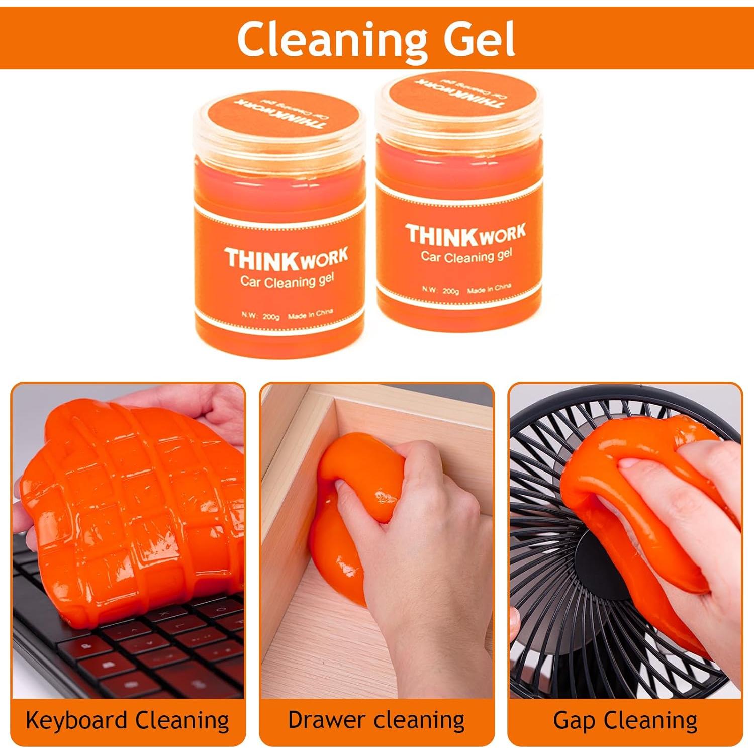 Kit de Limpieza de Coche Thinkwork 17 Piezas - Interior y Exterior