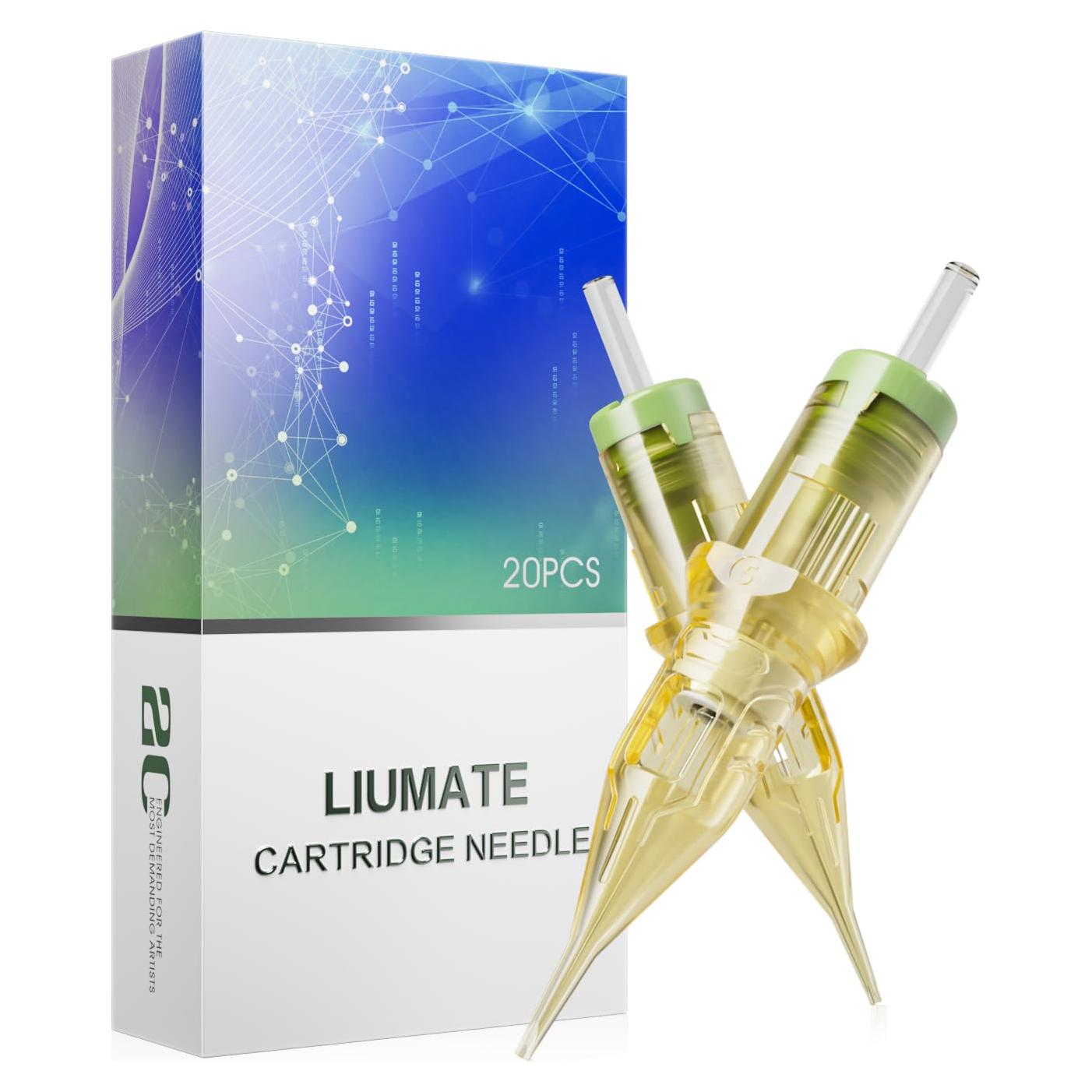 Agujas de Tatuaje LIUMATE 3RL 20 Pcs Cartucho Desechable