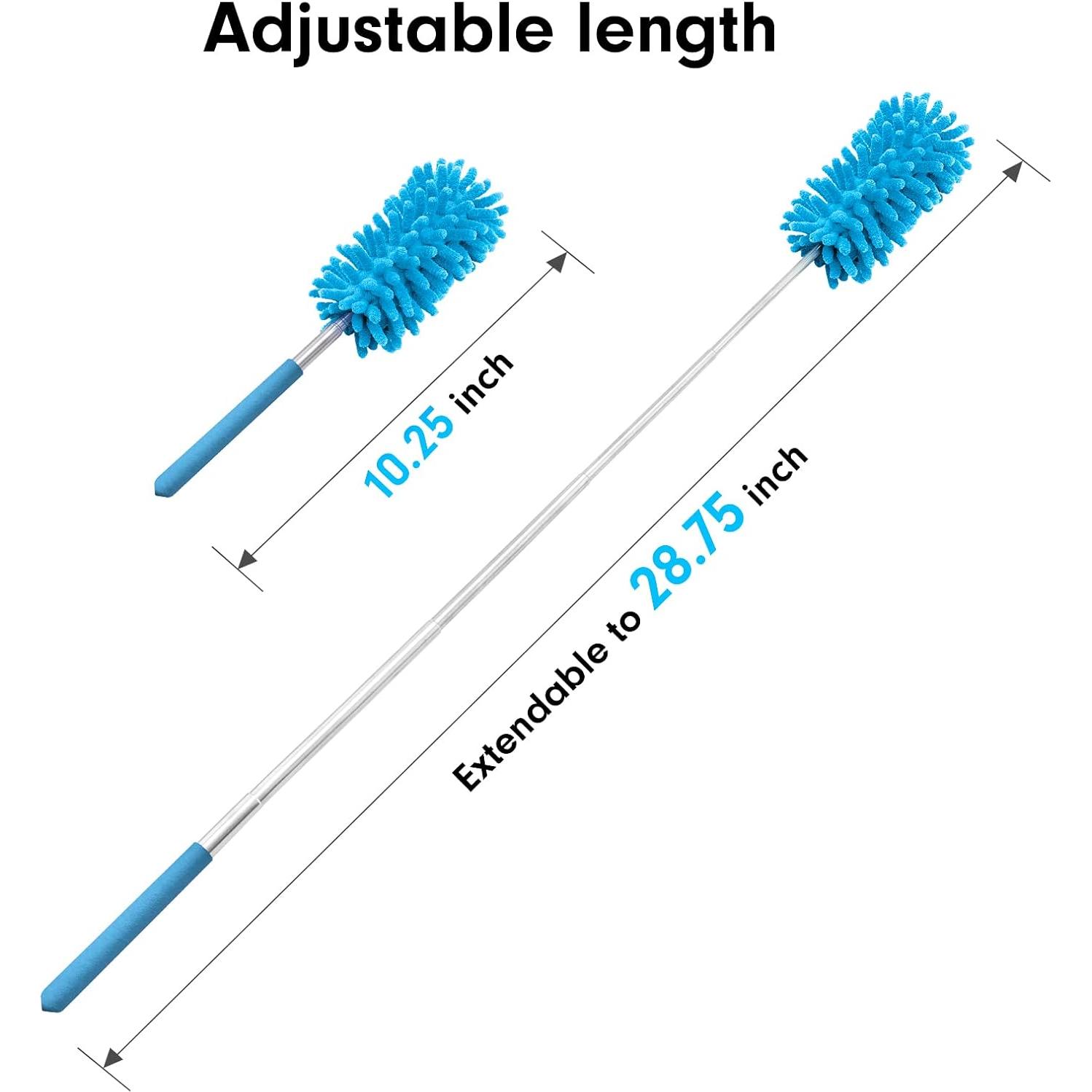 Duster Telescópico de Microfibra Tukuos con 2 Cabezas Reemplazables