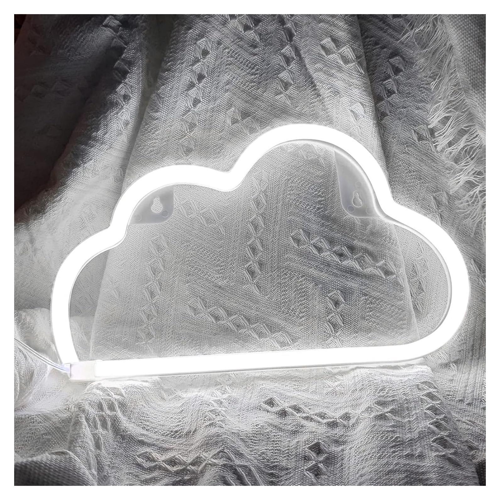 Luz LED Nube Neon Yline 29.2x18.8cm Decoración Pared