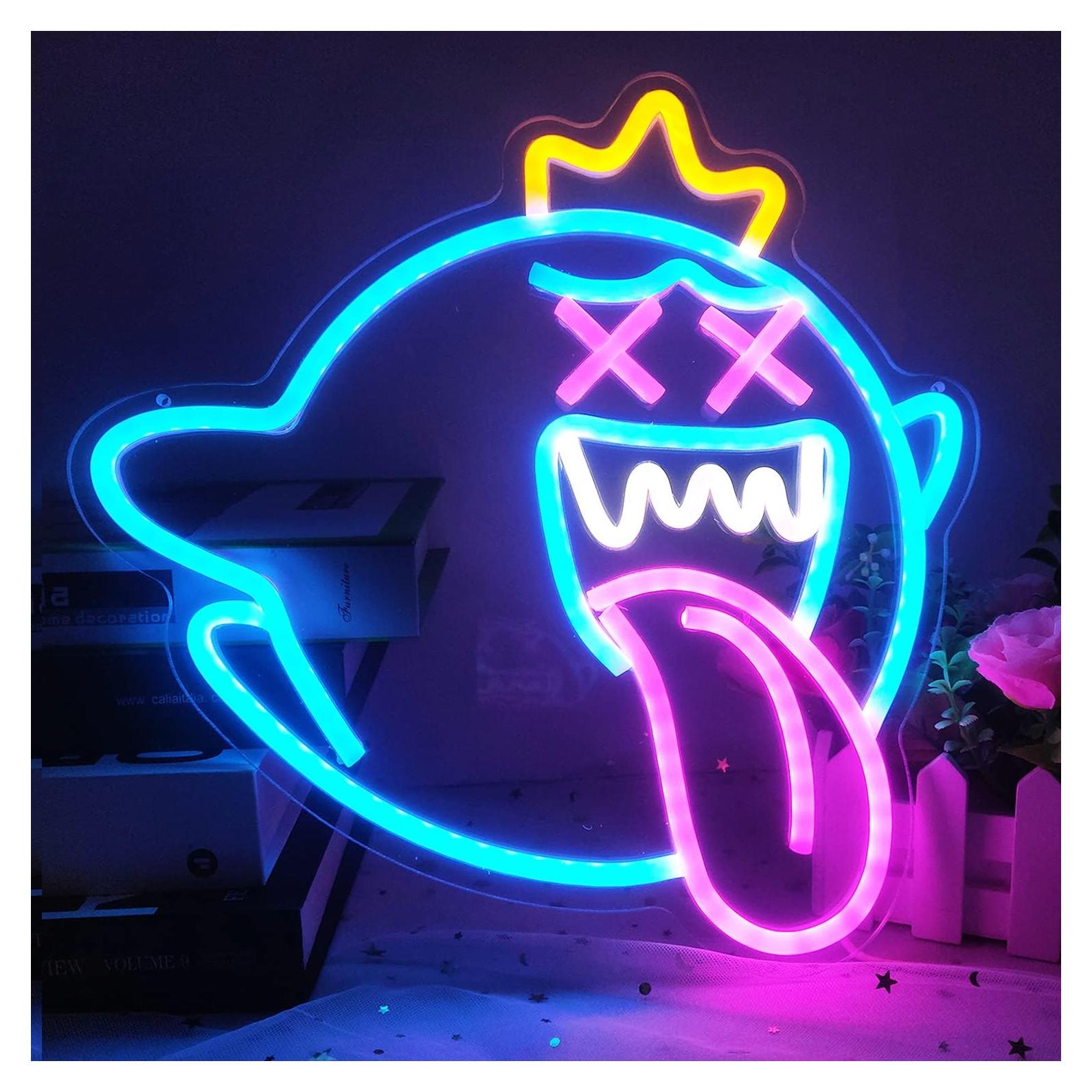 Luz de Neón LED King Boo AMITT 32x31.3cm Regulable