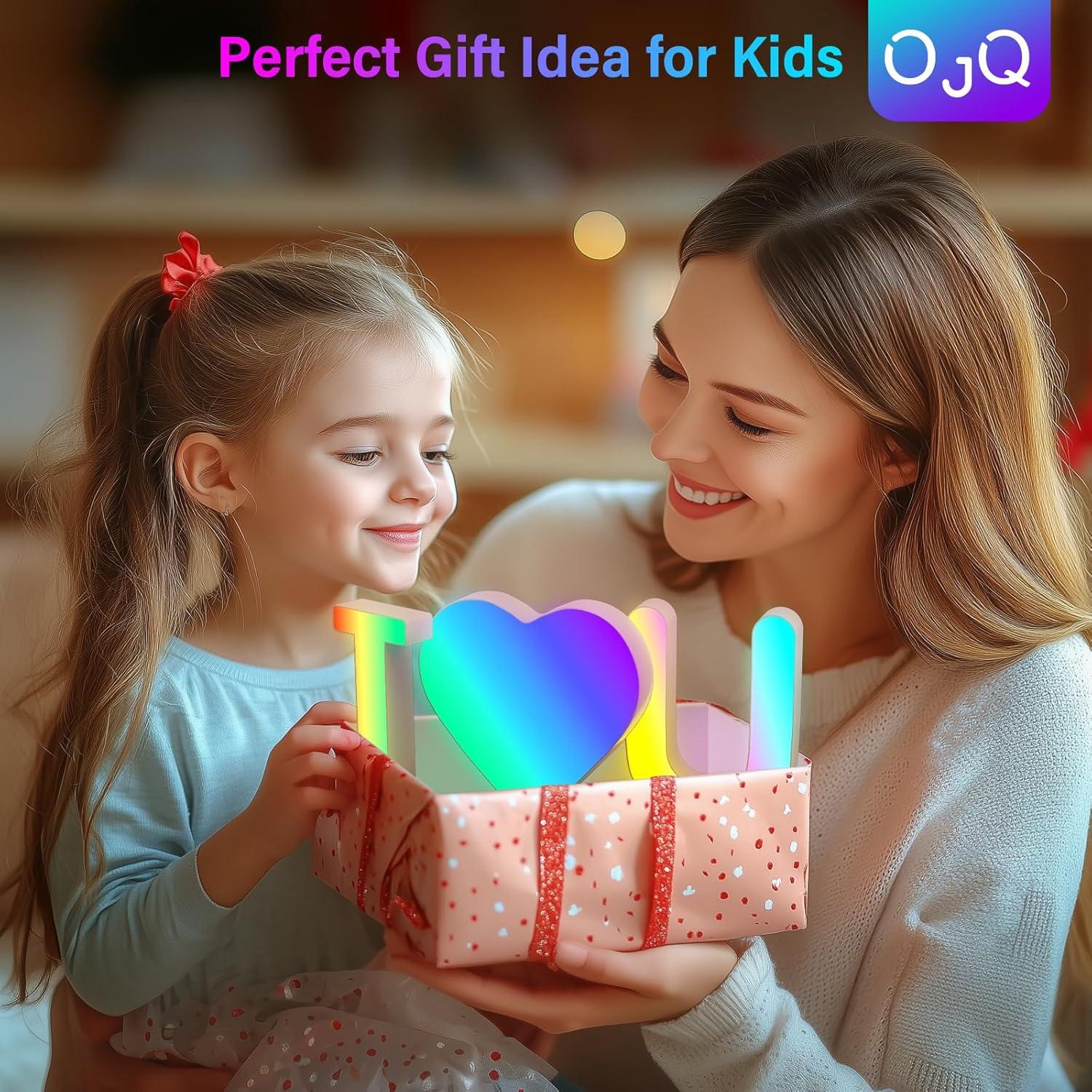 Letras Iluminadas OJQ LED RGB - Decoración Musical para Habitaciones