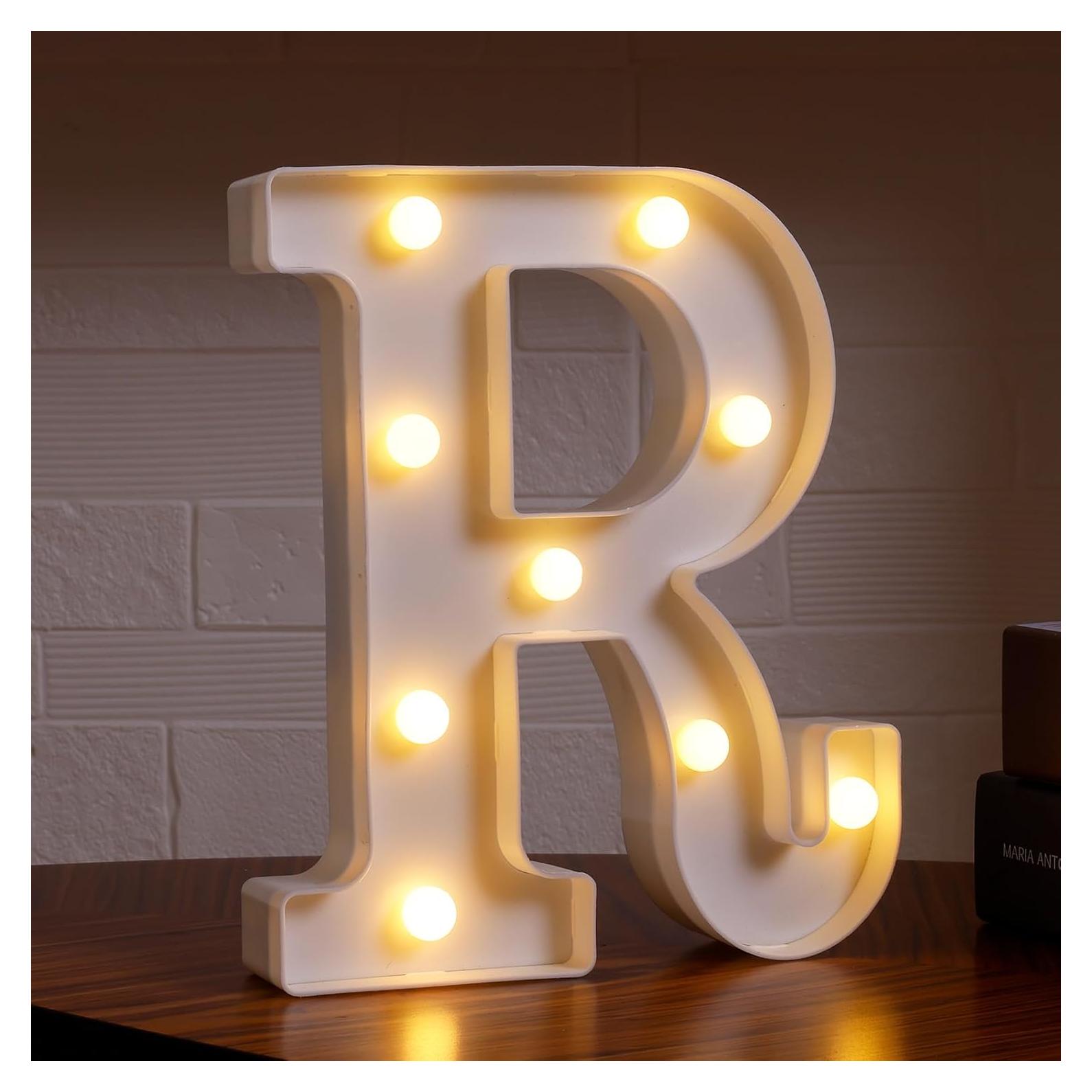 Letras Iluminadas LED DyingSwan - Letra R para Decoración