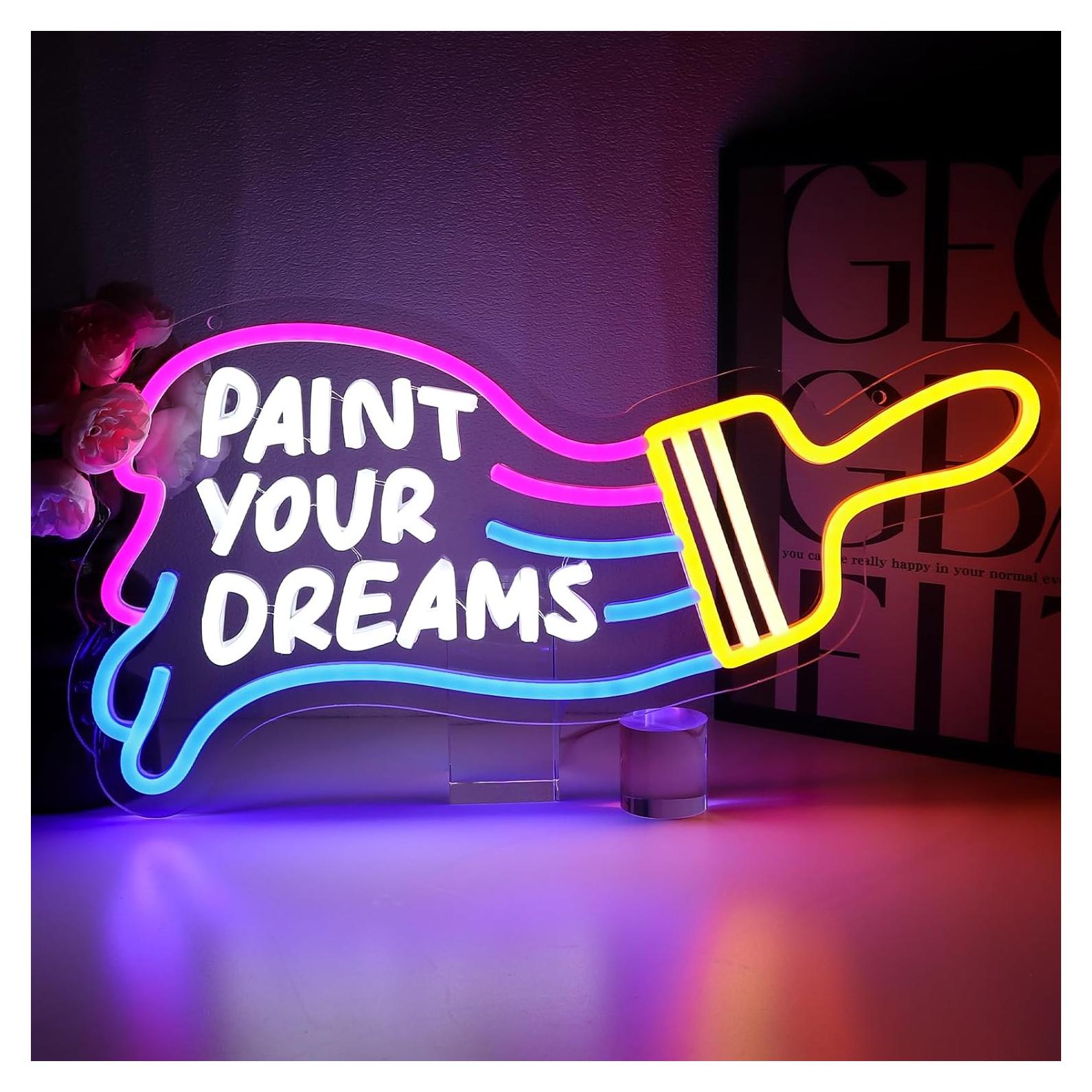 Luz de Neón PMCVYH Pintar Tus Sueños 42x29.3cm LED Dimmable