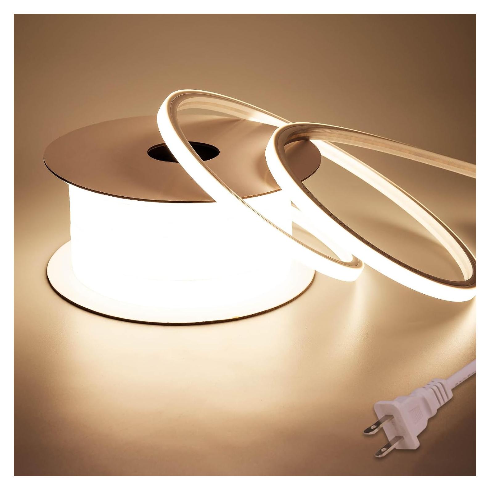 Tira LED Neón 10M ZHONG YI 3000K Blanco Cálido Impermeable