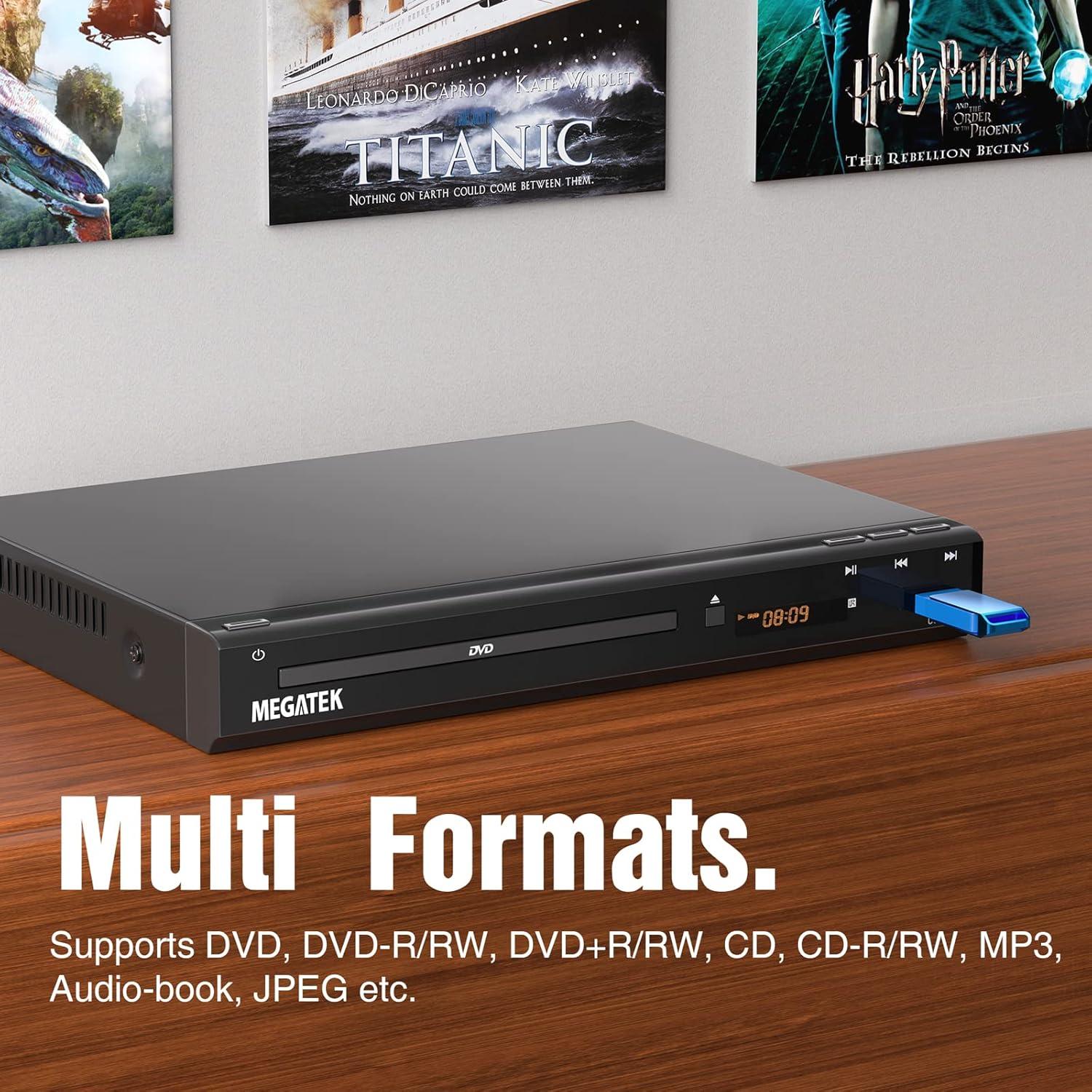 Reproductor de DVD MEGATEK DP-260M55HD HDMI USB Multiregión