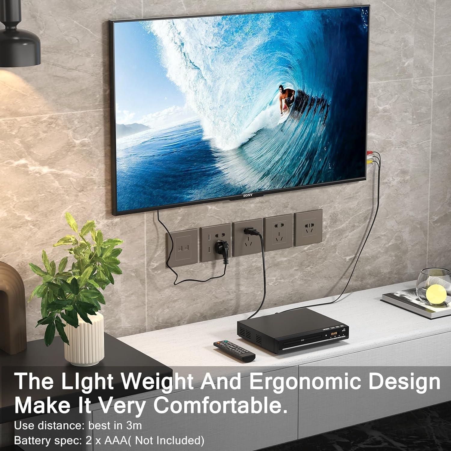 Reproductor de DVD WSJSYH HDMI Libre de Región 1080P