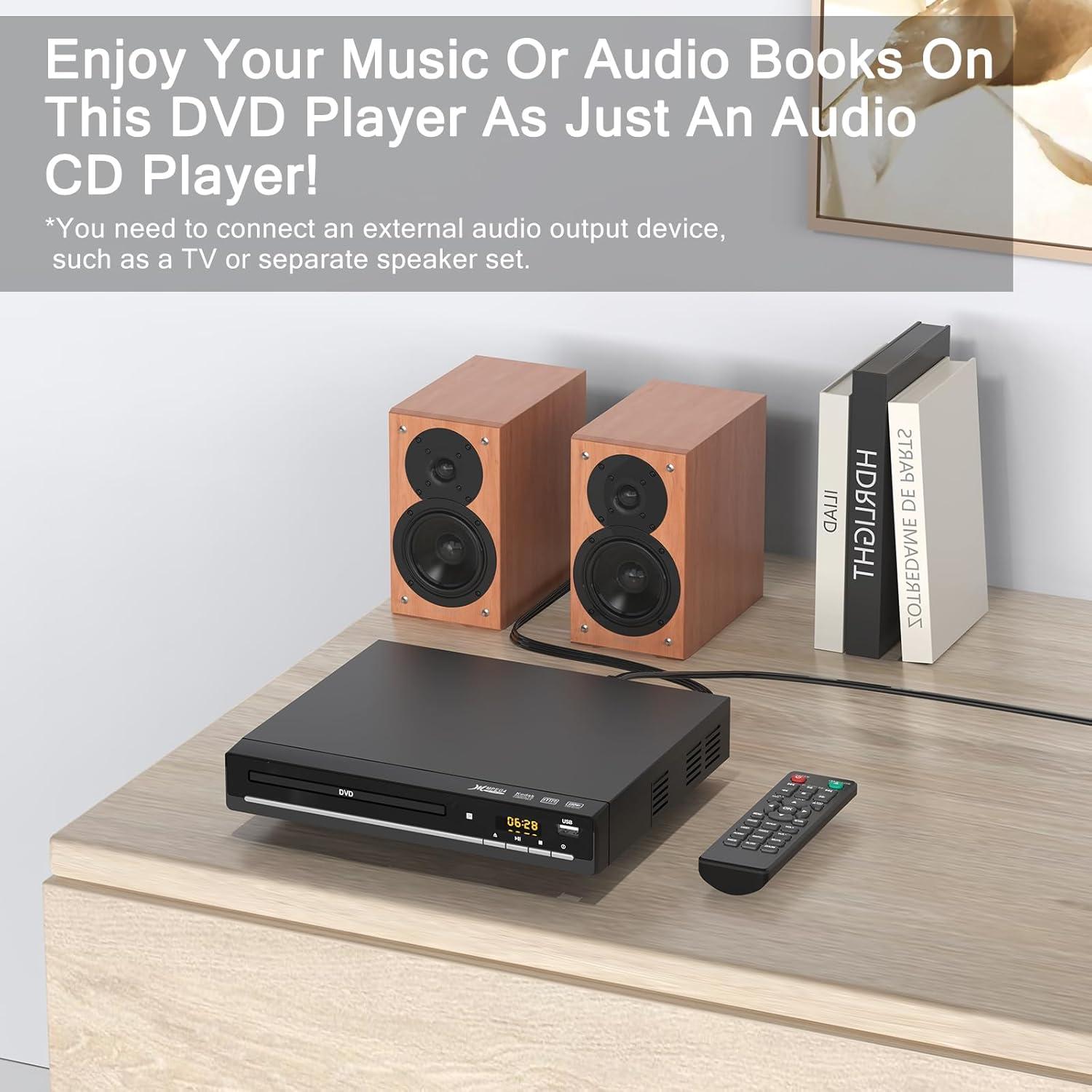 Reproductor de DVD WSJSYH HDMI Libre de Región 1080P