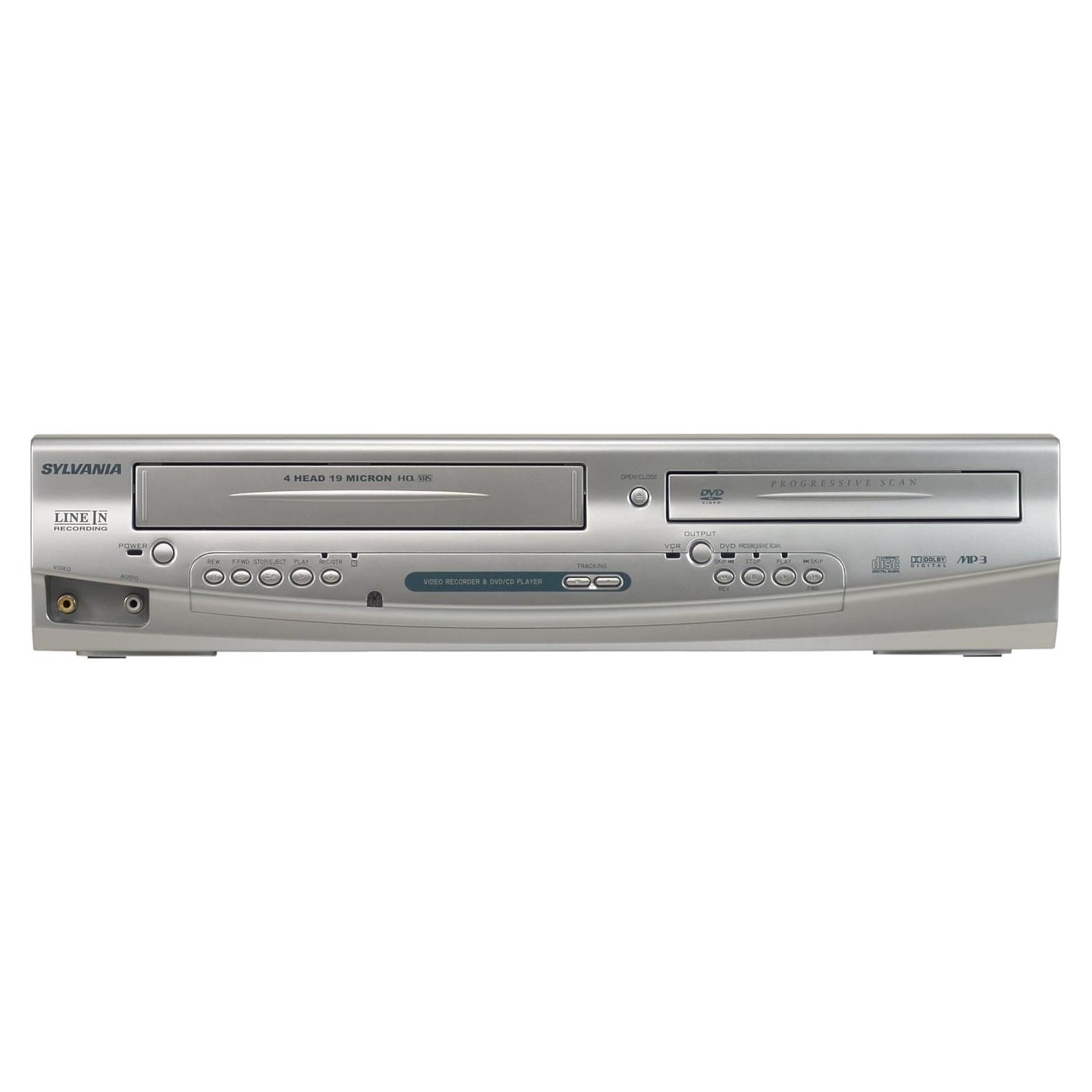 Reproductor DVD y VCR Sylvania DV220SL8 Plata Compacto