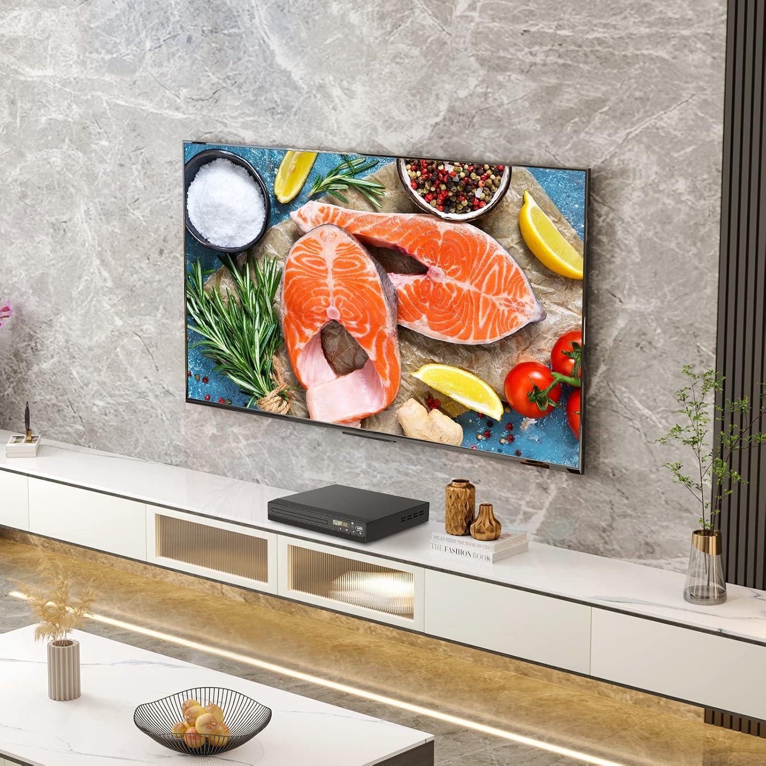 Reproductor de DVD GOKUID DVP-506 HDMI 1080P USB Negro