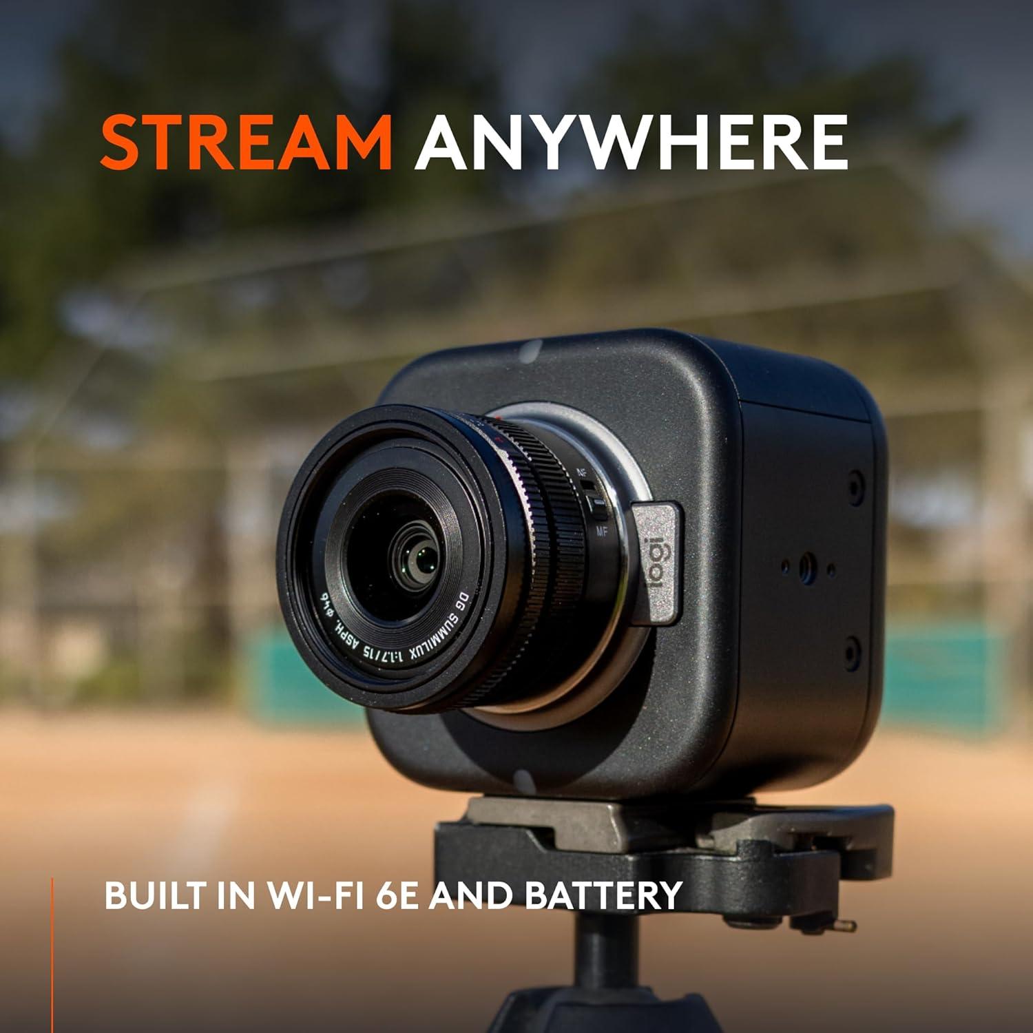 Mevo Core Wireless Live Streaming Camera, 4K Video Camera with Interchangeable Lens, Multicam Ready, Intuitive App Control