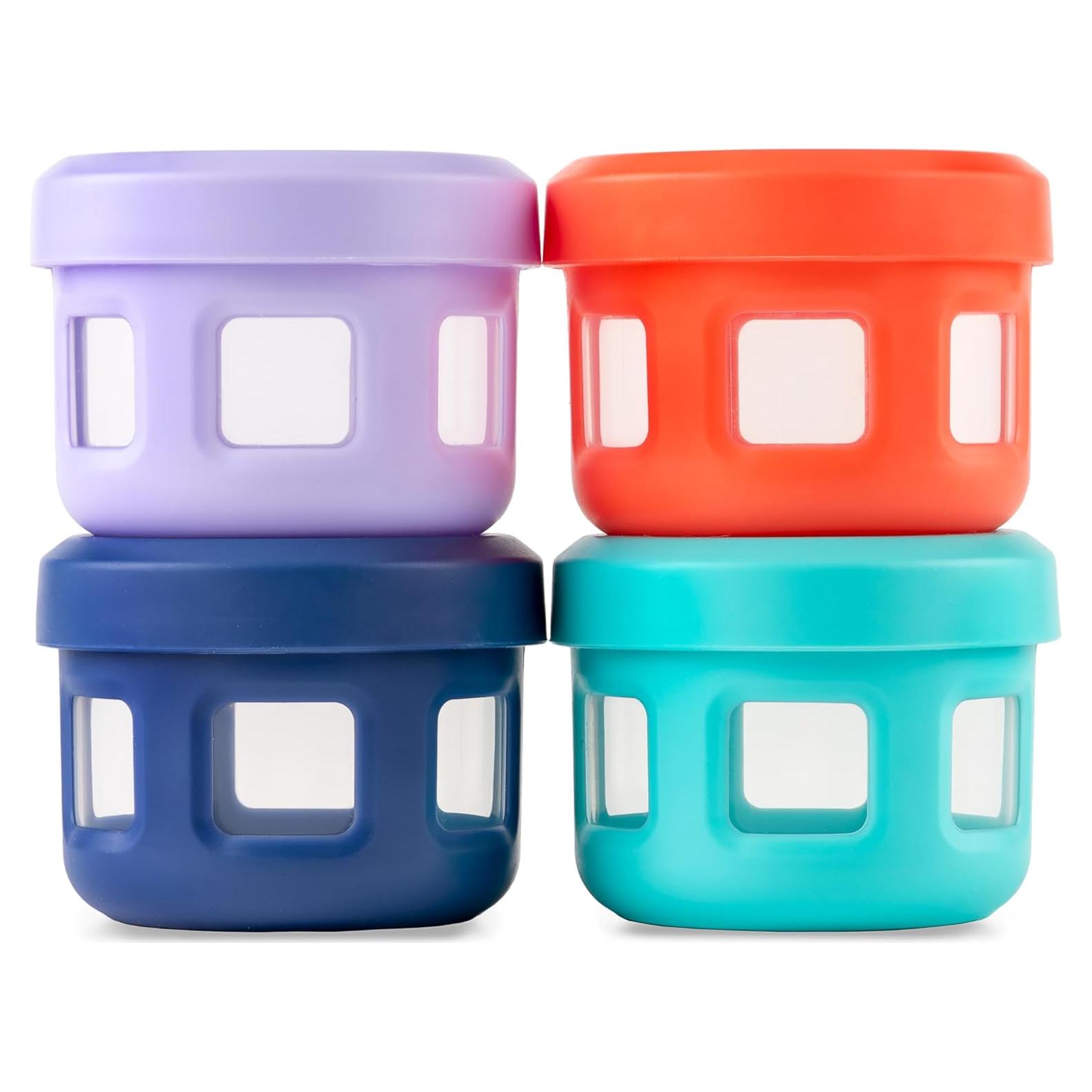 Contenedores de Condimentos Reutilizables Ello 4oz 4 Piezas