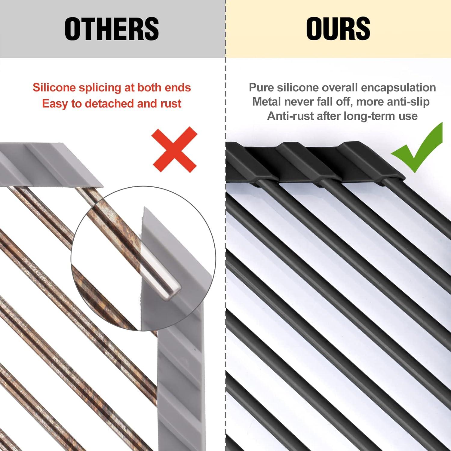 Soporte de Secado de Platos Plegable Tomorotec Negro 40.6x16cm