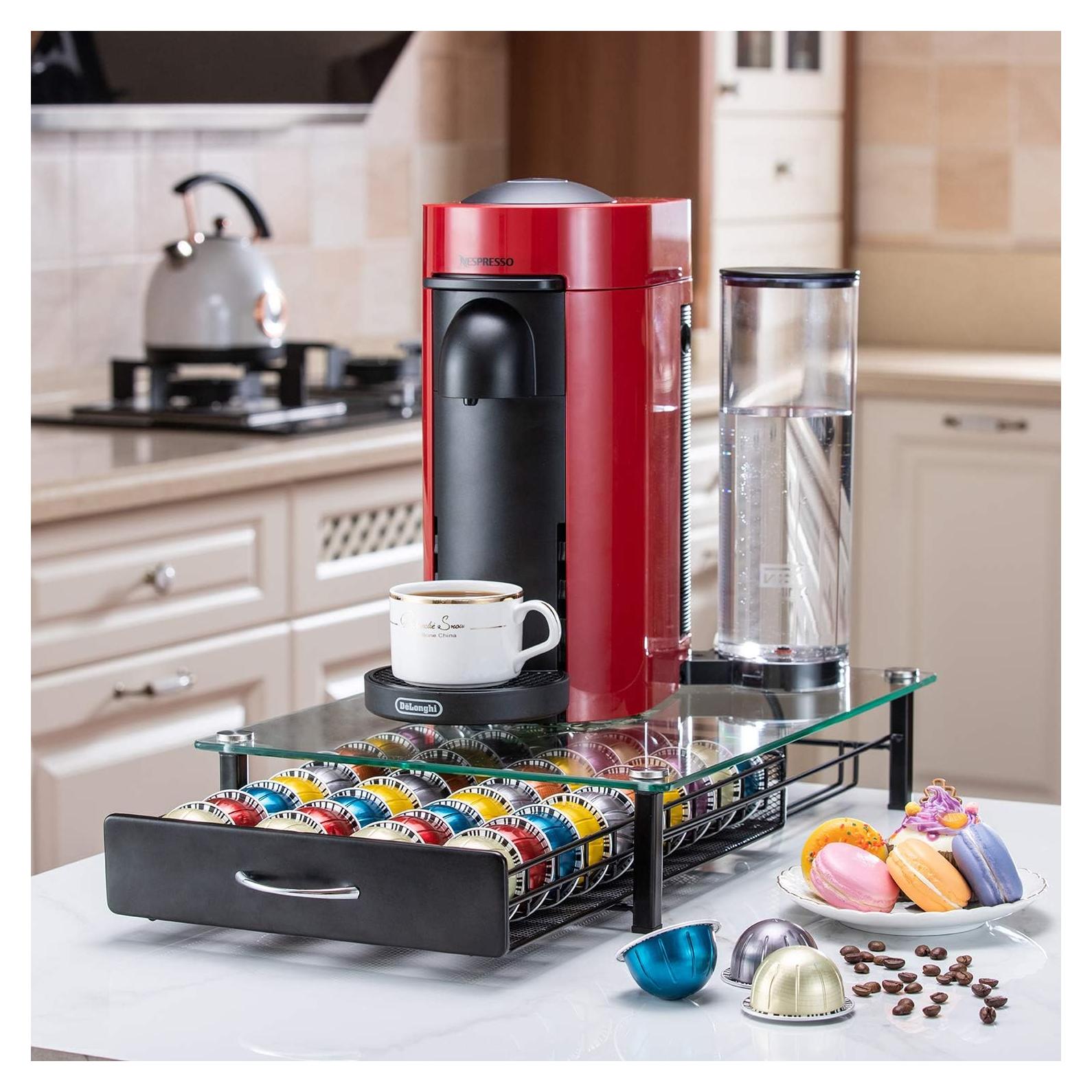 Estante Organizador de Cápsulas Nespresso Principal 40 Cáp. Vidrio