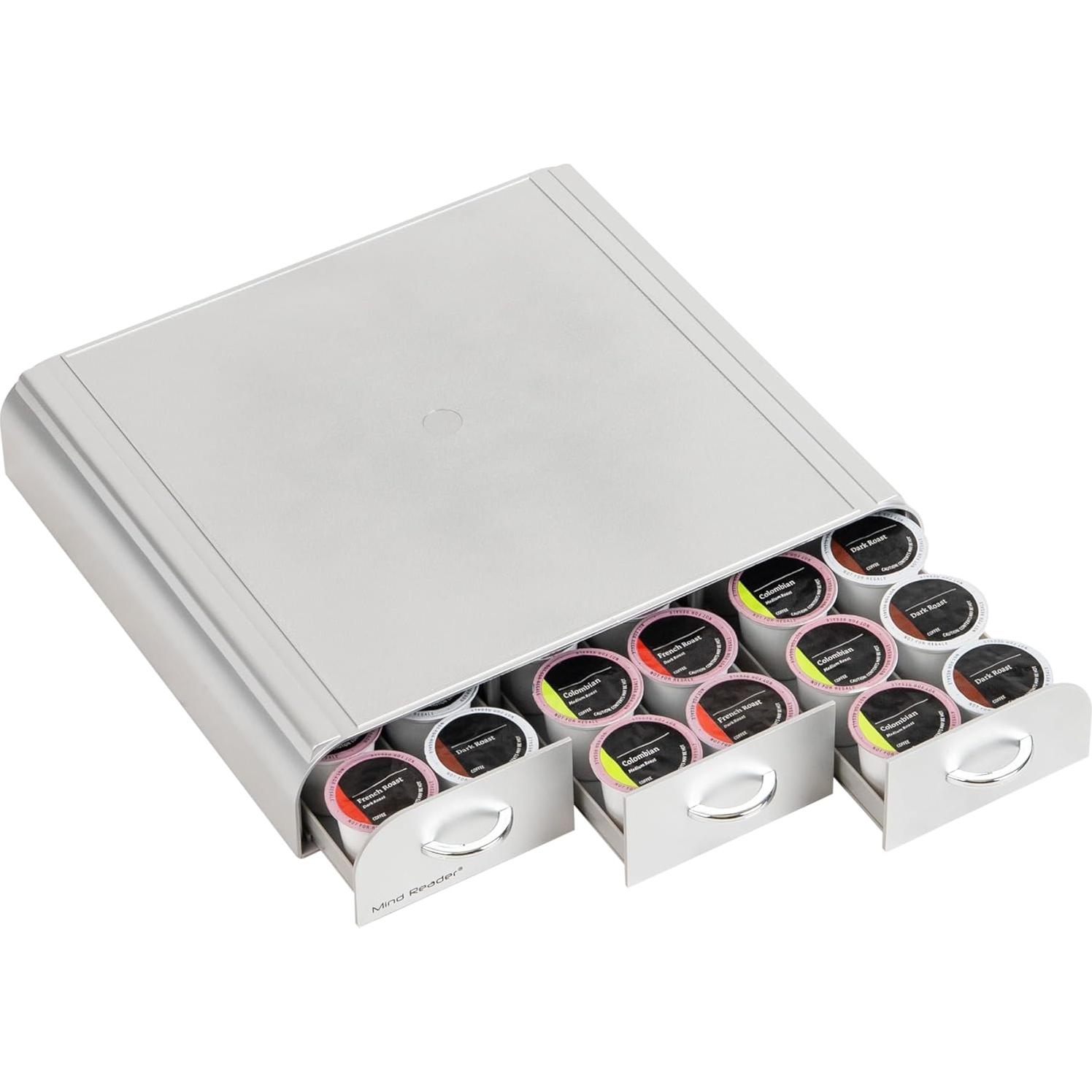 Organizador de Cápsulas de Café Mind Reader 36 Cápsulas Plata