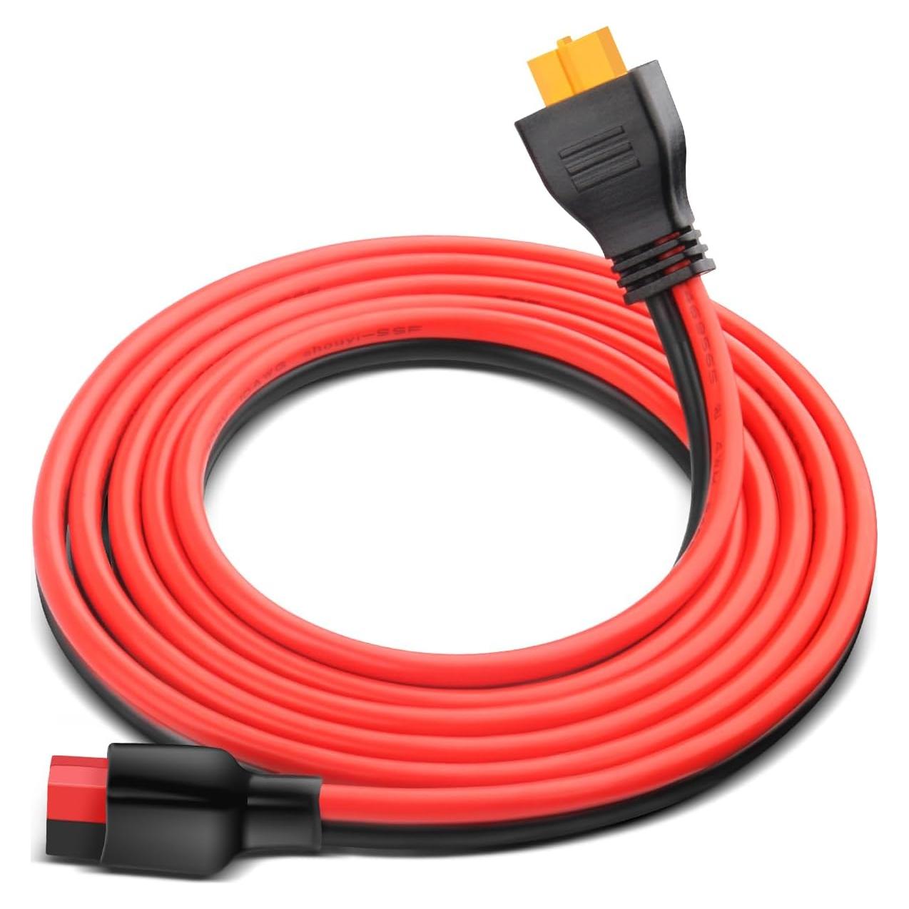 Cable de extensión XT60 hembra a Anderson 10AWG 45A 182cm