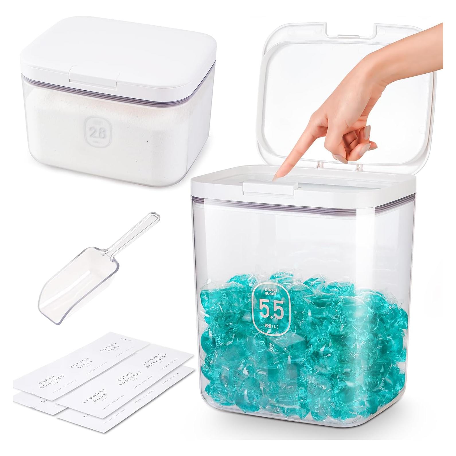 Contenedor de Polvo de Lavandería FACULX 8.3L Hermético