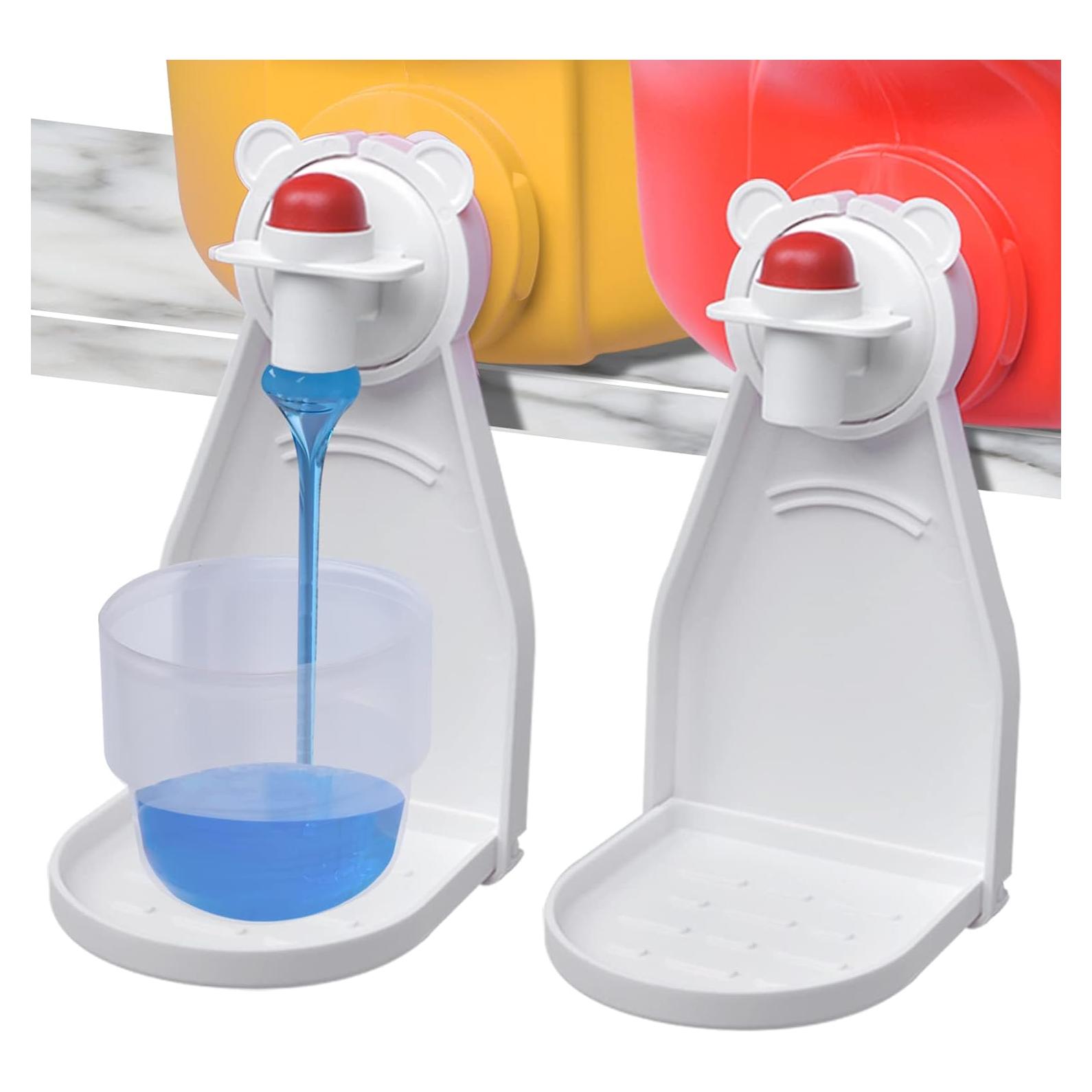 Soporte para Tazas de Detergente WitMonkey - 2 Piezas, Blanco